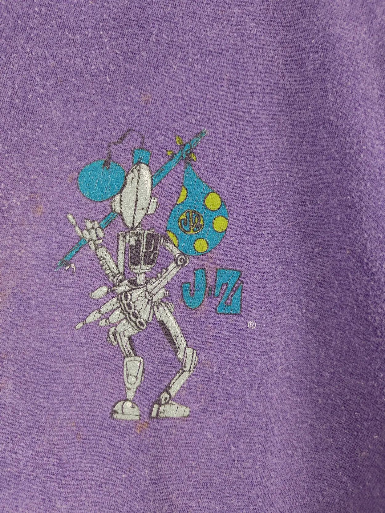 Vintage DL 80' Jimmy'z skate vintage faded Purple tee #1030 Size US L / EU 52-54 / 3 - 10 Thumbnail