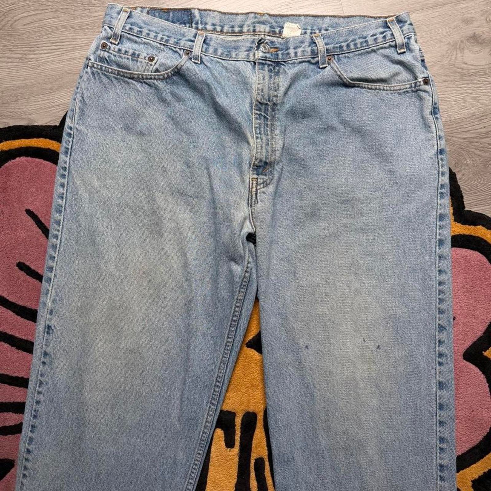 Levi's × Vintage Vintage 90’s Levi’s Strauss Relaxed Straight Leg Denim Jeans Size US 40 / EU 56 - 2 Thumbnail