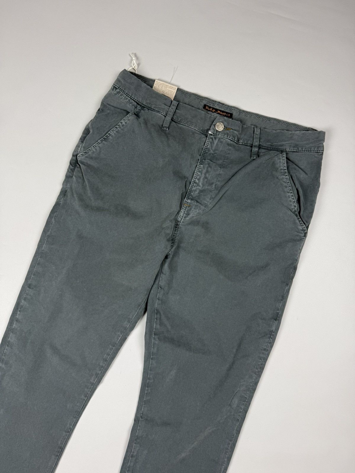 Nudie Jeans BNWT! Nudie Jeans Khaki Slim Concreted Chino Pants Trousers Size US 32 / EU 48 - 2 Thumbnail