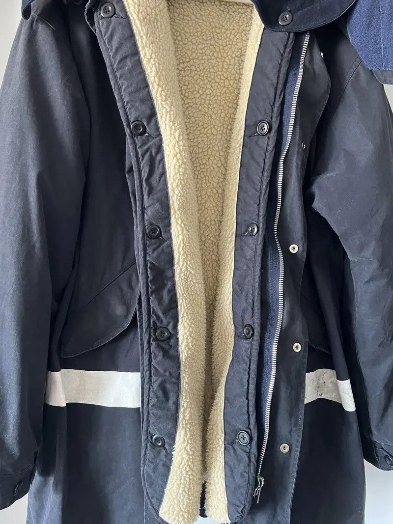 Helmut Lang AW 1997 PAINT STRIPE MILITARY MODS PARKA WITH LINER Size US XL / EU 56 / 4 - 2 Thumbnail