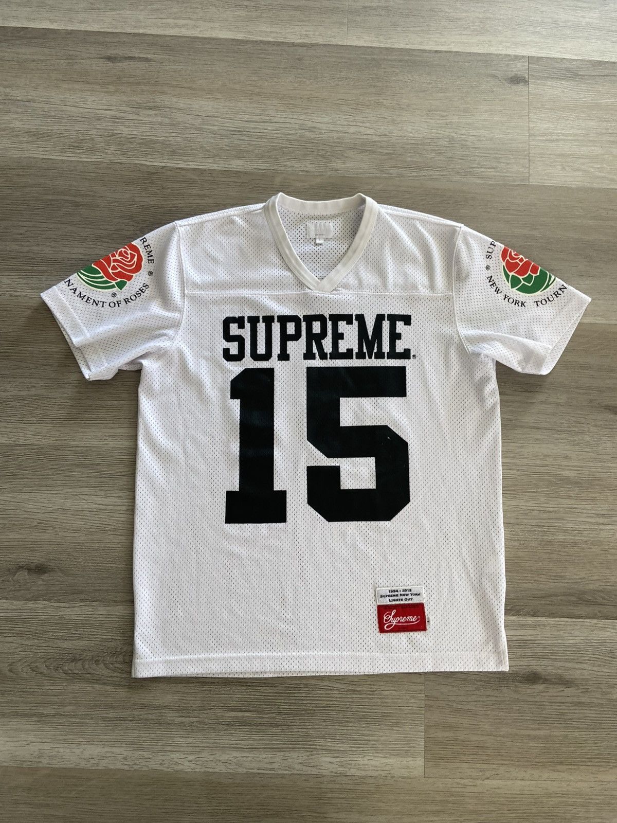 Supreme Supreme Rose Bowl Jersey S/S 13 Red | Grailed
