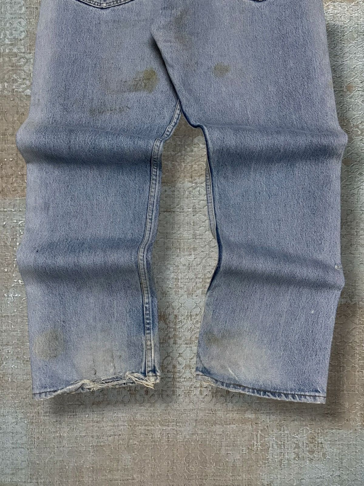 Levi's Vintage Clothing Vintage 1990s Designer Levis 501XX Distressed Classic Denim Size US 34 / EU 50 - 12 Thumbnail