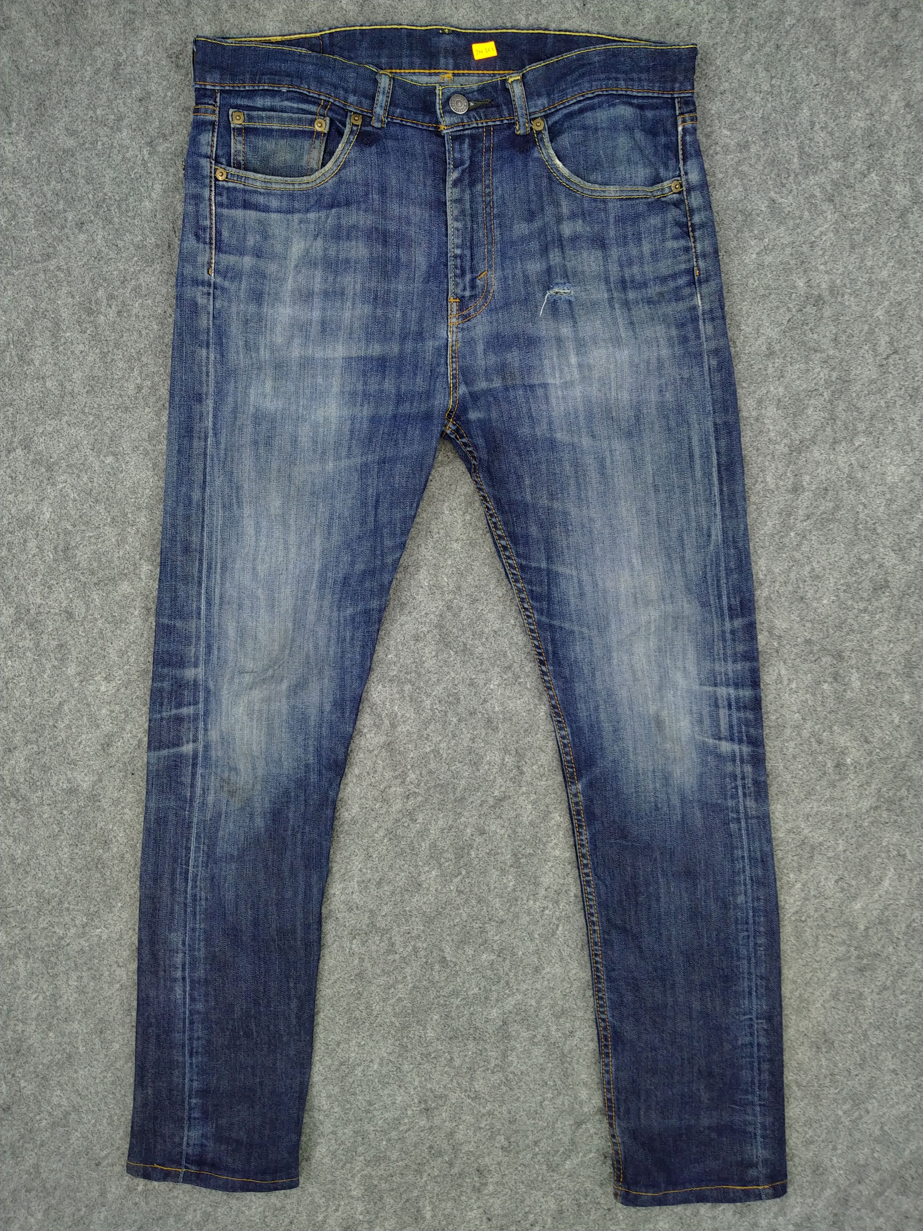 image of Vintage Levi's 510 Distressed Denim 34 X 30 -Jn363 in Blue Distressed, Men's
