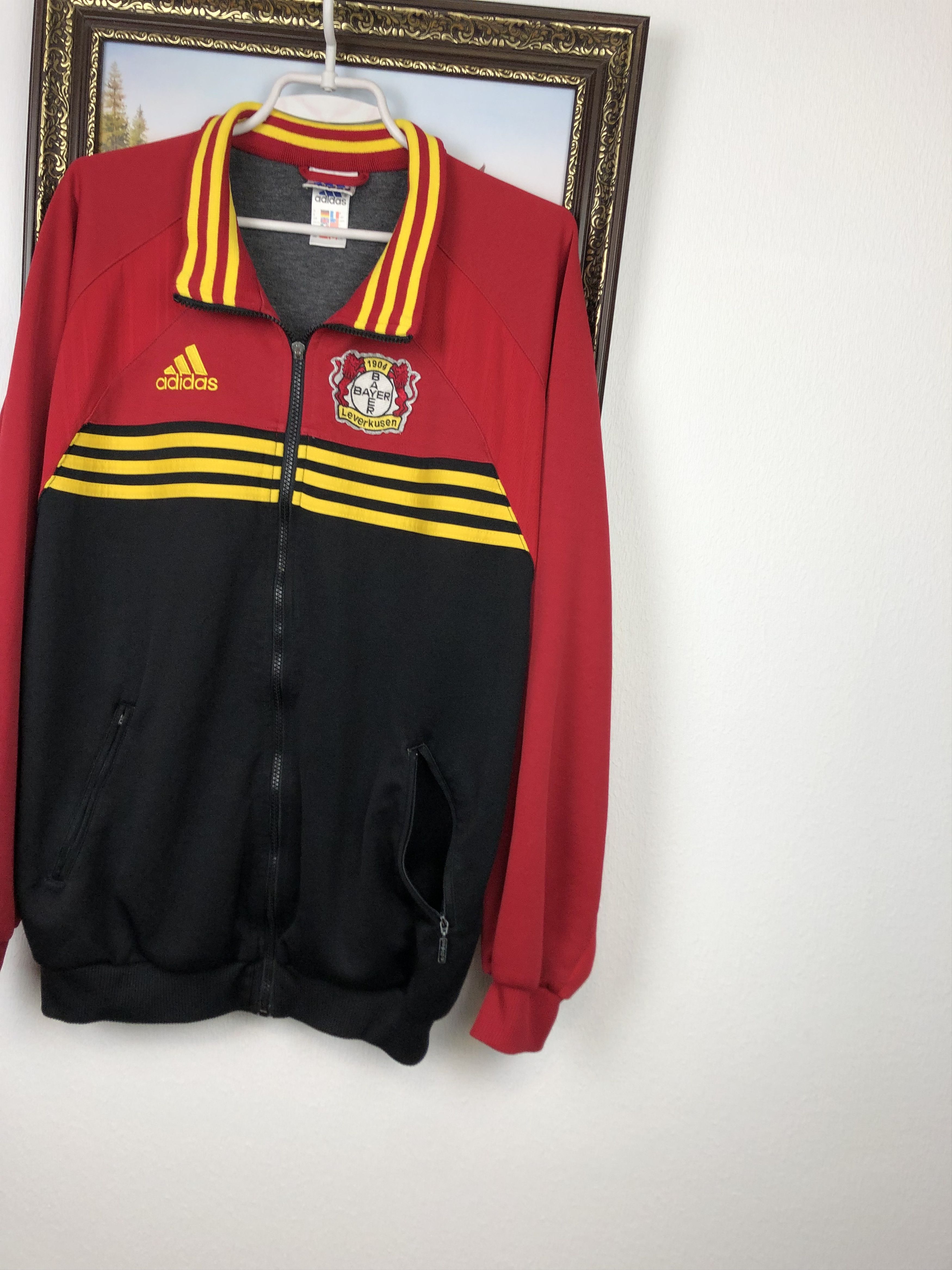 Adidas Vintage Adidas Bayer Leverkusen Football Jacket Soccer Track Size US L / EU 52-54 / 3 - 5 Thumbnail