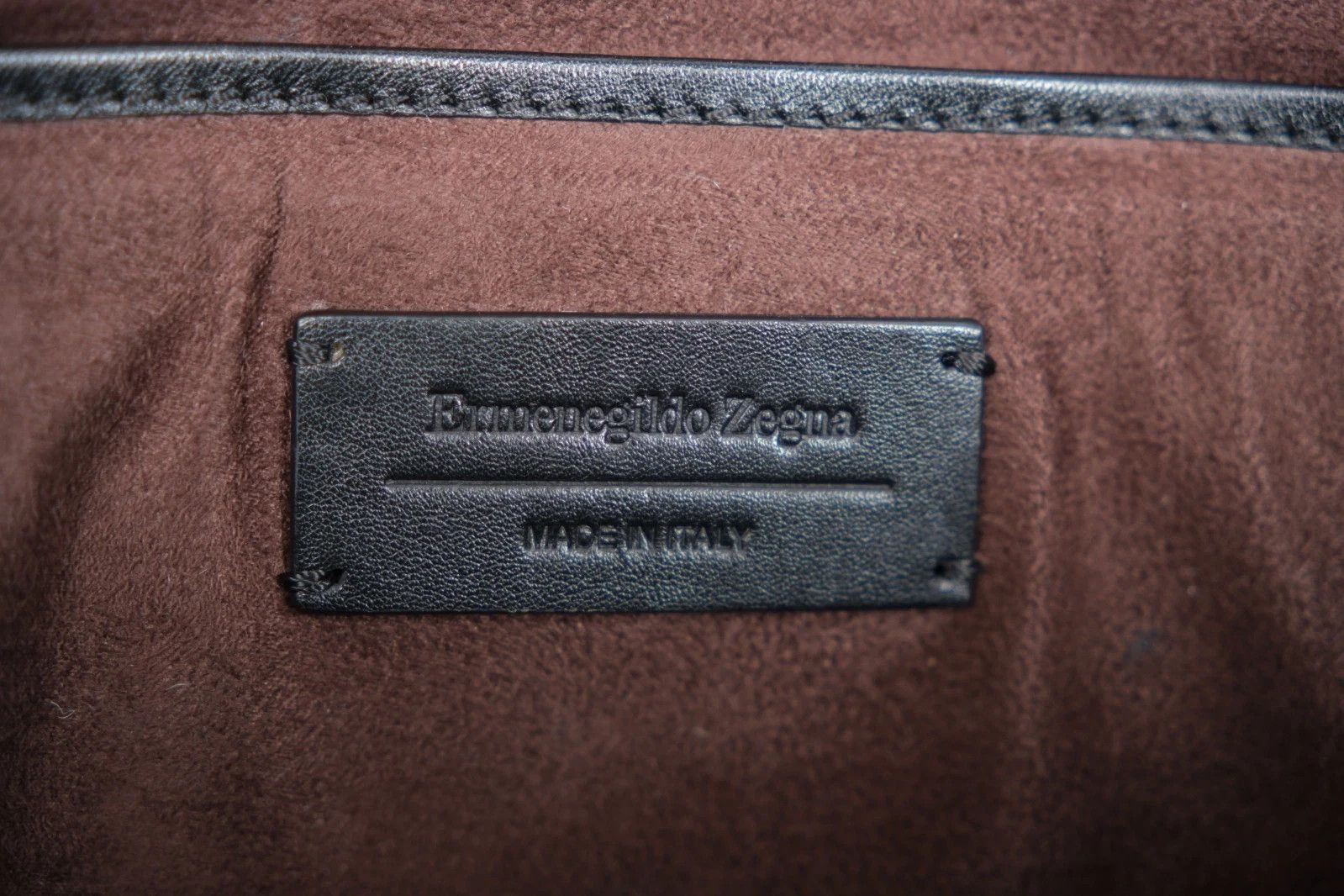 Ermenegildo Zegna New Ermenegildo Zegna Lambskin Leather Briefcase Travel Bag Size ONE SIZE - 9 Thumbnail
