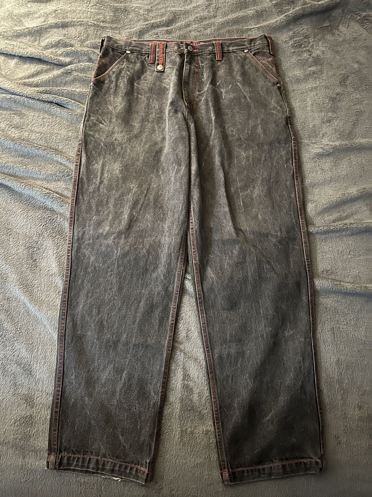 Other Baggy Black Denim with red stitching Size US 40 / EU 56 - 1 Thumbnail