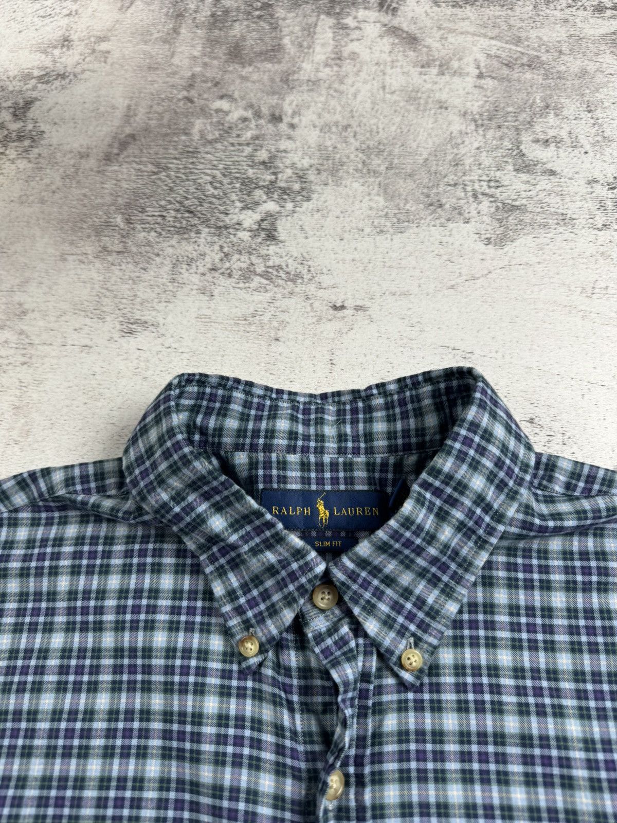 Polo Ralph Lauren Polo Ralph Lauren XL Checked Slim Fit Button Blue Men’s Plaid LongSleeve Shirt Size US XL / EU 56 / 4 - 10 Thumbnail