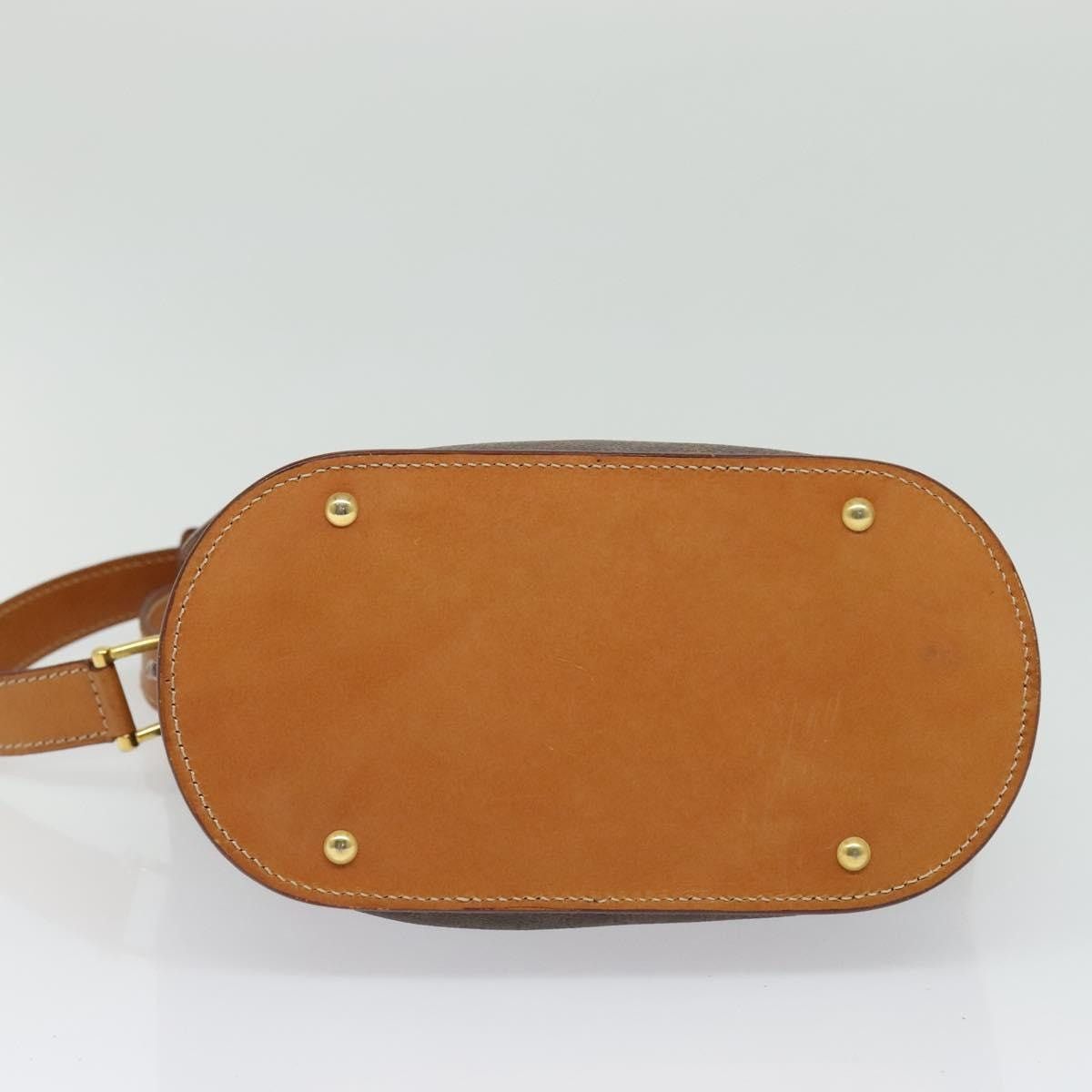 Celine CELINE Macadam Canvas Shoulder Bag Pvc Leather Brown Gold Size ONE SIZE - 9 Thumbnail