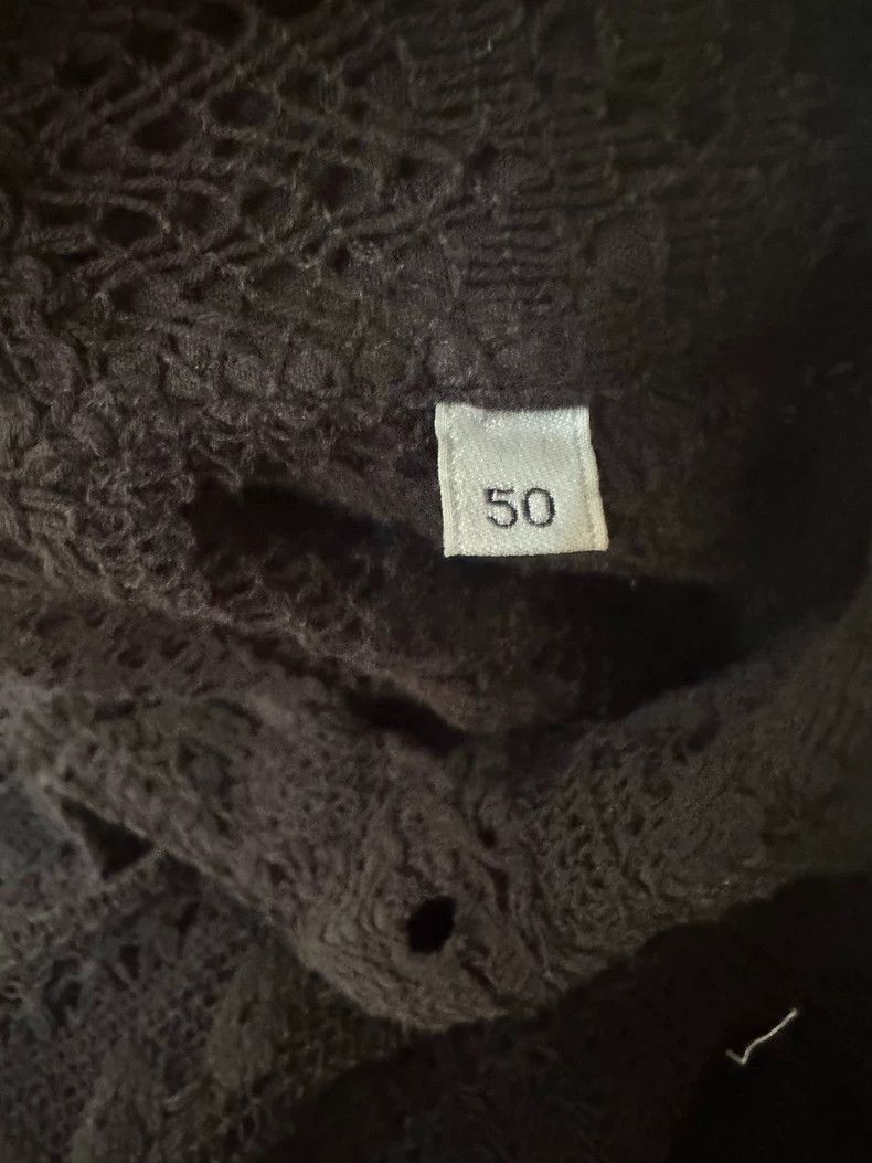 Our Legacy Our Legacy size50 Black lace shirt with openwork Size US M / EU 48-50 / 2 - 5 Thumbnail
