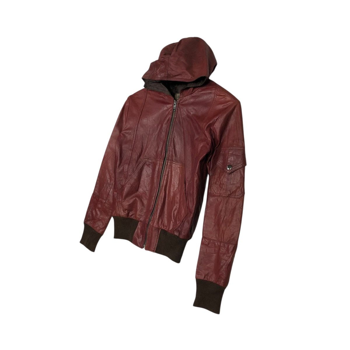 Pelle Pelle 🔥CROPPED BIKER LEATHER JACKET PELLE STUDIO Size US S / EU 44-46 / 1 - 4 Thumbnail