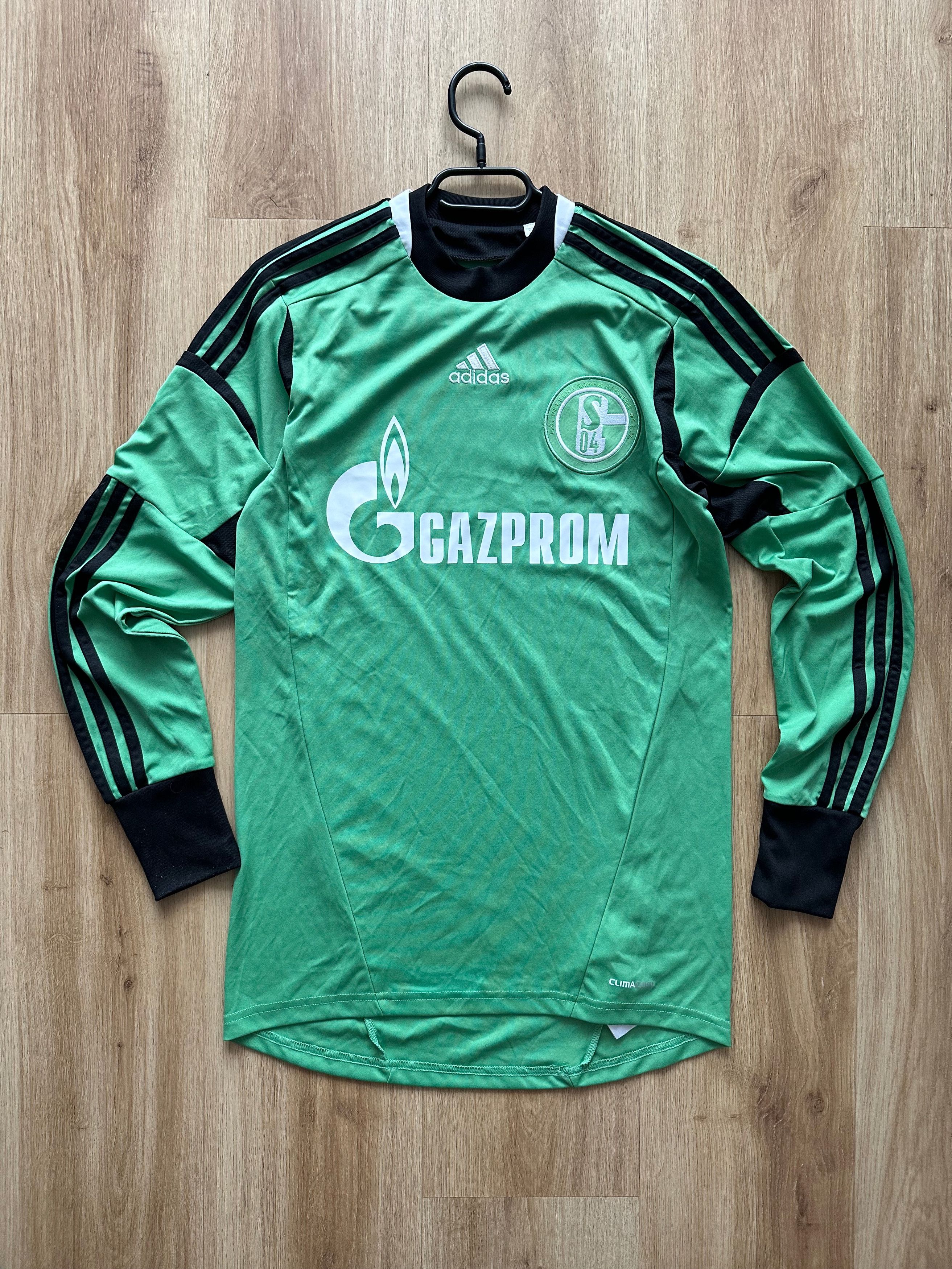 Adidas 2013 Adidas Schalke 04 long sleeve Goalkeeper Third Shirt Size US S / EU 44-46 / 1 - 2 Thumbnail