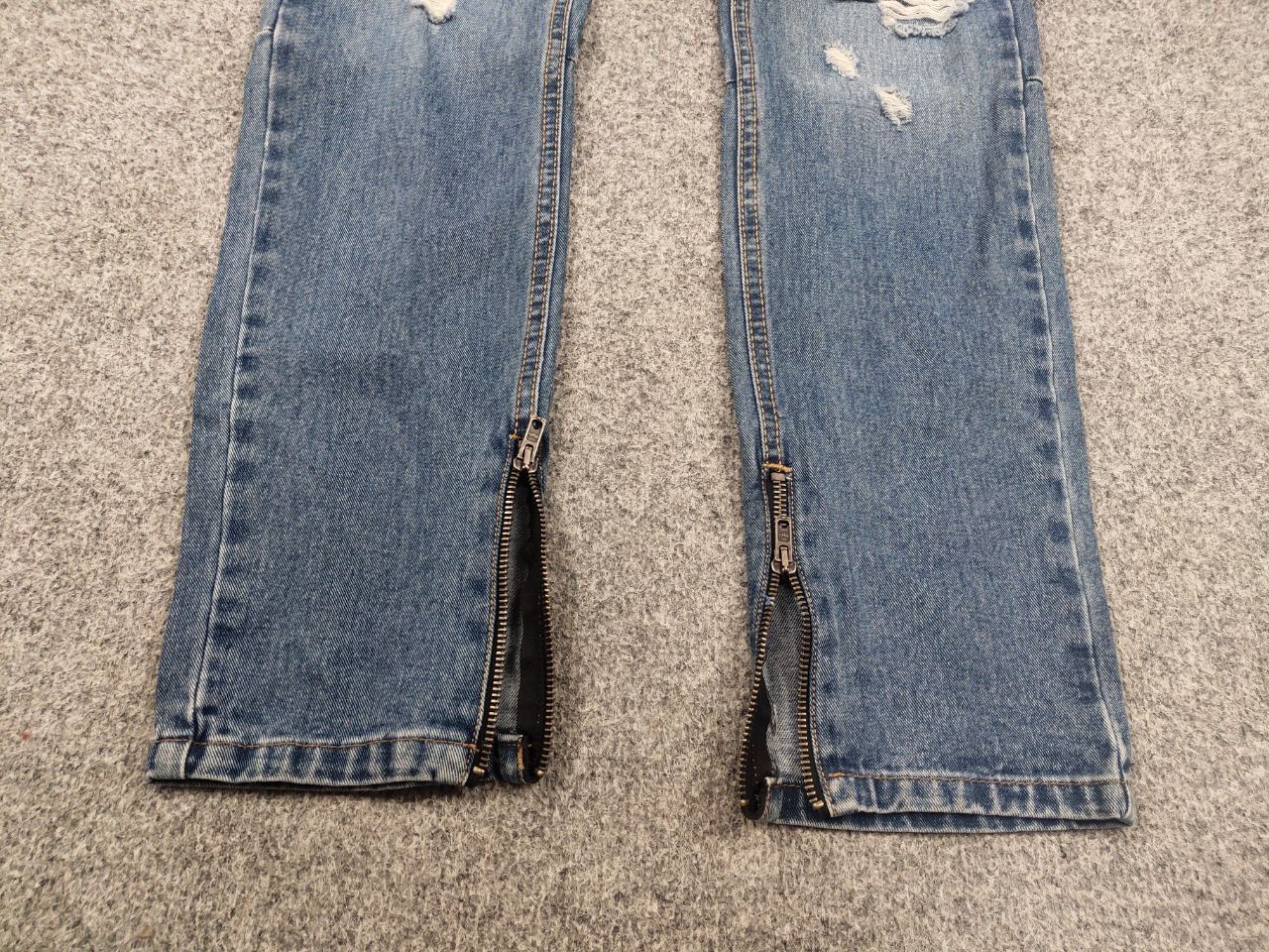 If Six Was Nine Religion New Atlantic Blue Force Distressed Denim Zip jeans Size US 34 / EU 50 - 9 Thumbnail