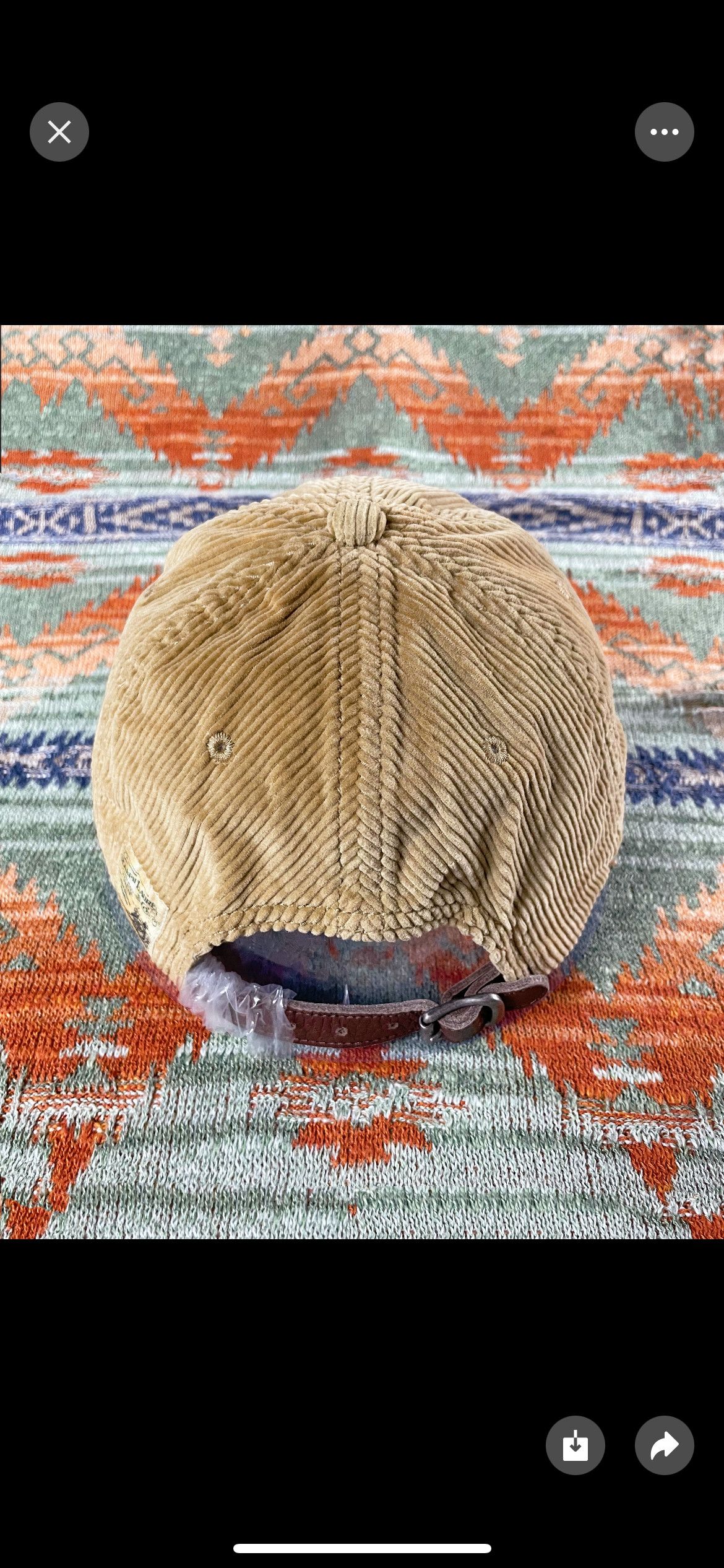 Polo Ralph Lauren Polo Ralph Lauren Corduroy Leather Rare Baseball Hat Cap Size ONE SIZE - 3 Thumbnail