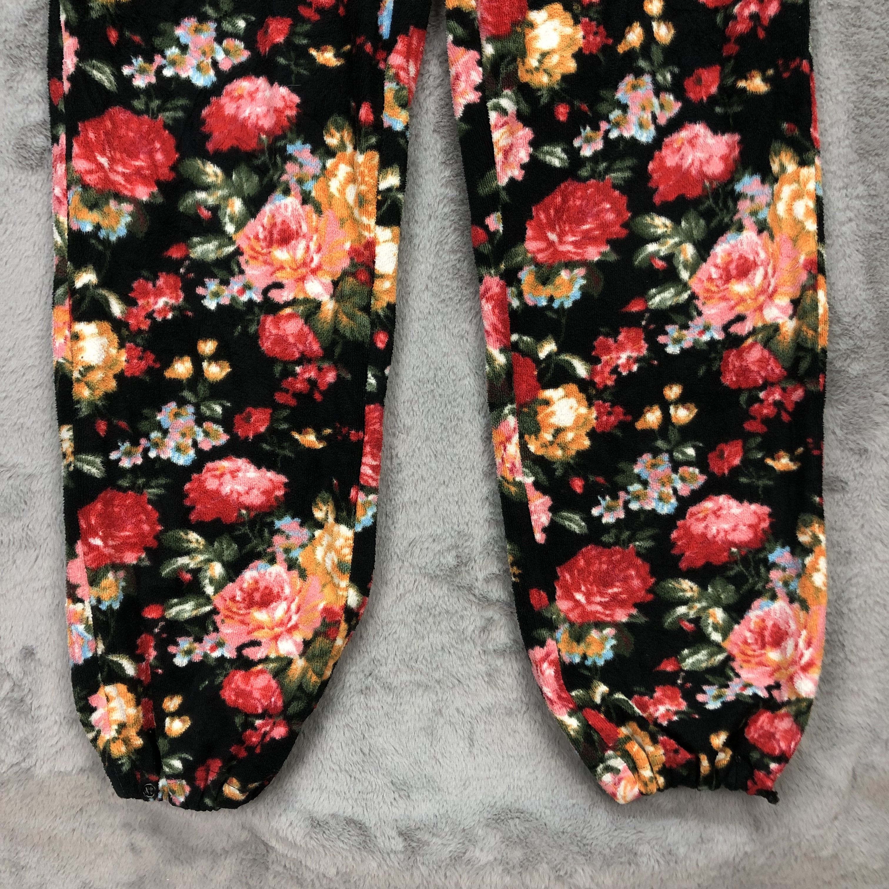 Japanese Brand ALLGOOD HATERS CREW BIG LOGO FLORAL FLEECE HOODIES #5597-200 Size US S / EU 44-46 / 1 - 14 Thumbnail
