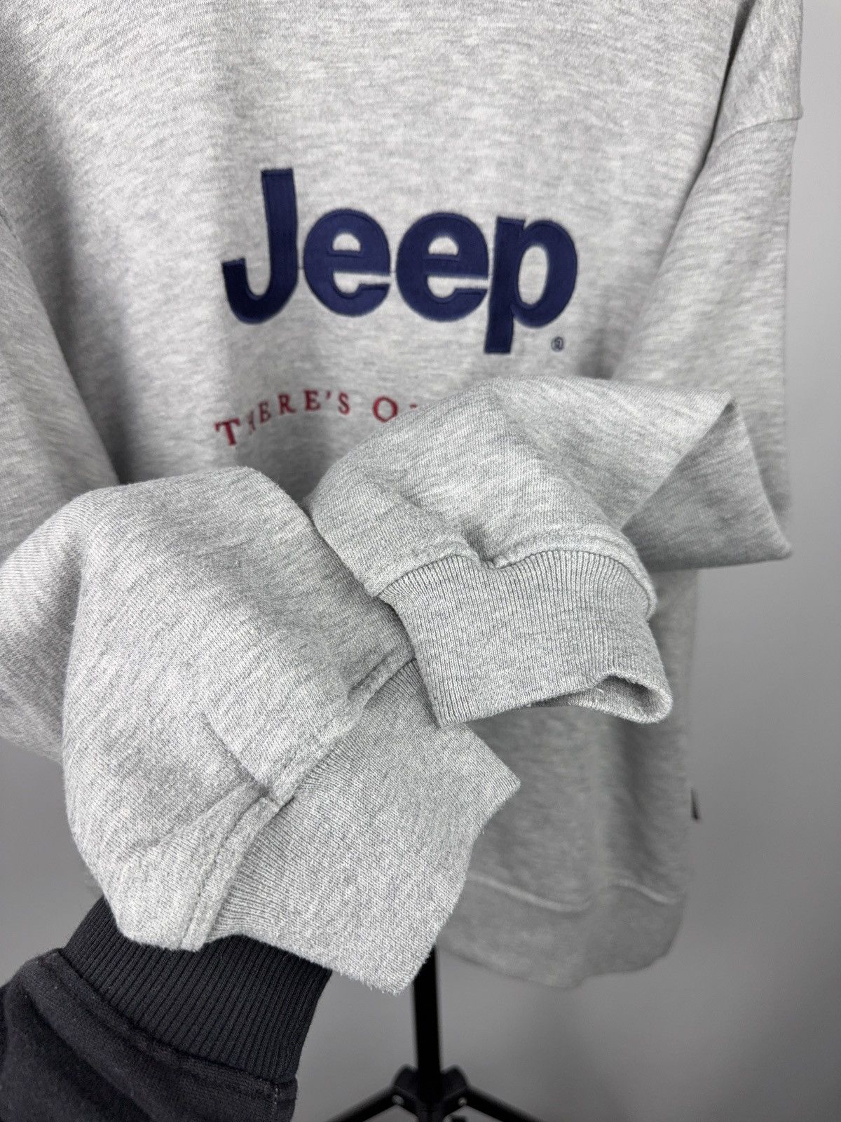 Jeep 00s Vintage Jeep Racing Logo Embroidered Crewneck Grey Size US M / EU 48-50 / 2 - 9 Thumbnail
