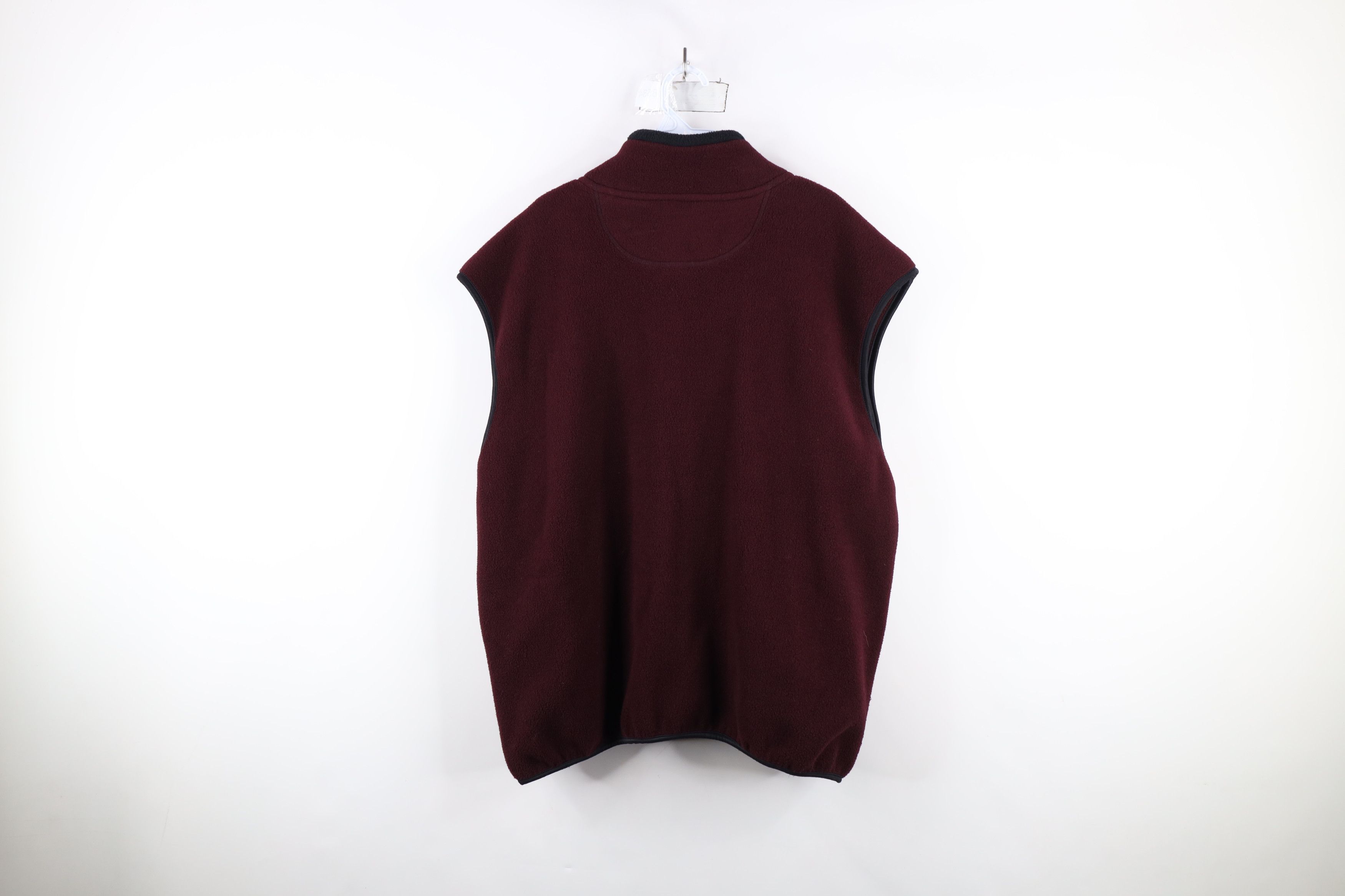 Champion × Vintage Vintage 90s Champion Logo Full Zip Fleece Vest Jacket Maroon Size US L / EU 52-54 / 3 - 11 Thumbnail