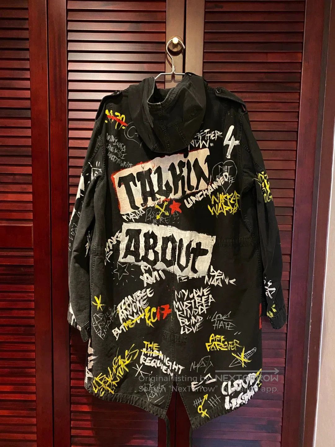 Faith Connexion Faith Connexion Graffiti Long Coat. Size US S / EU 44-46 / 1 - 2 Thumbnail