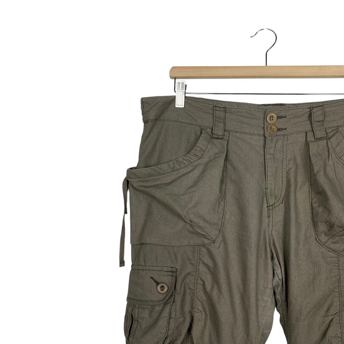 Japanese Brand Bondage 3 Quarters Cargo Pant #2028-C88 Size 36" / US 14 / IT 50 - 6 Thumbnail