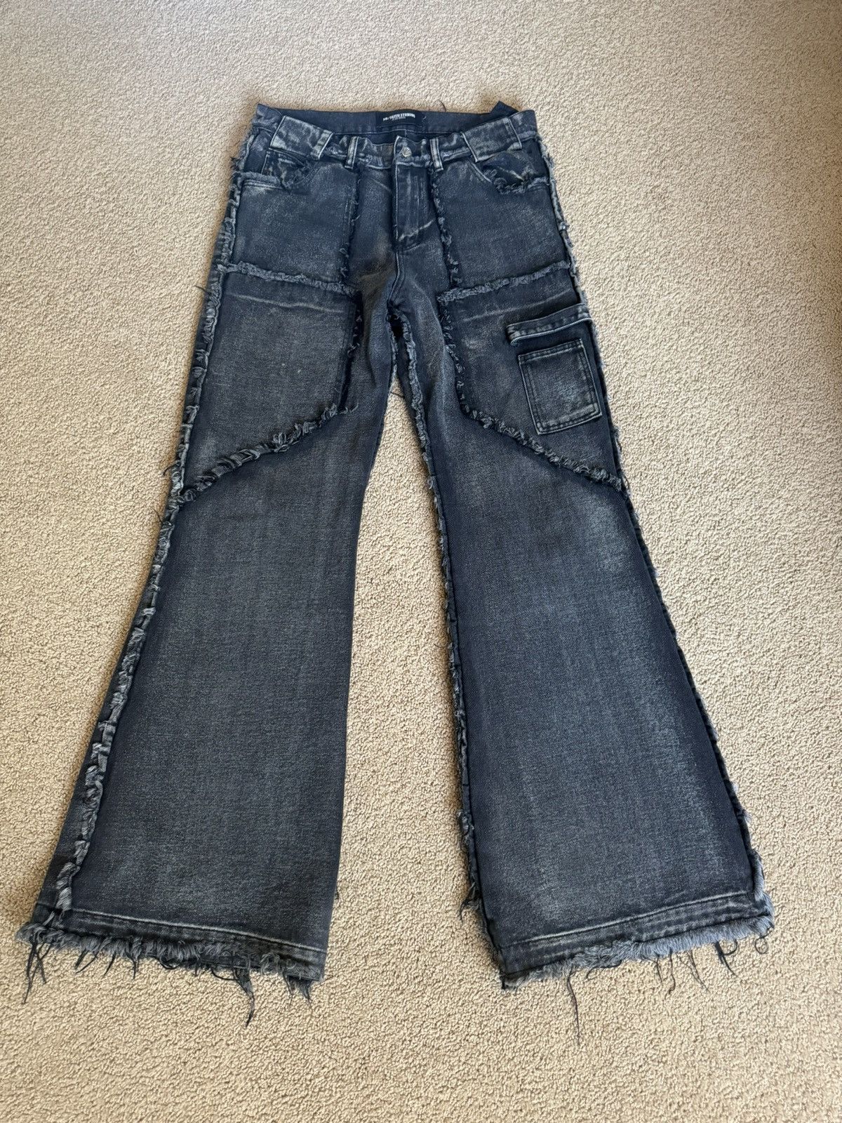 No Faith Studios Flared Denim | Grailed