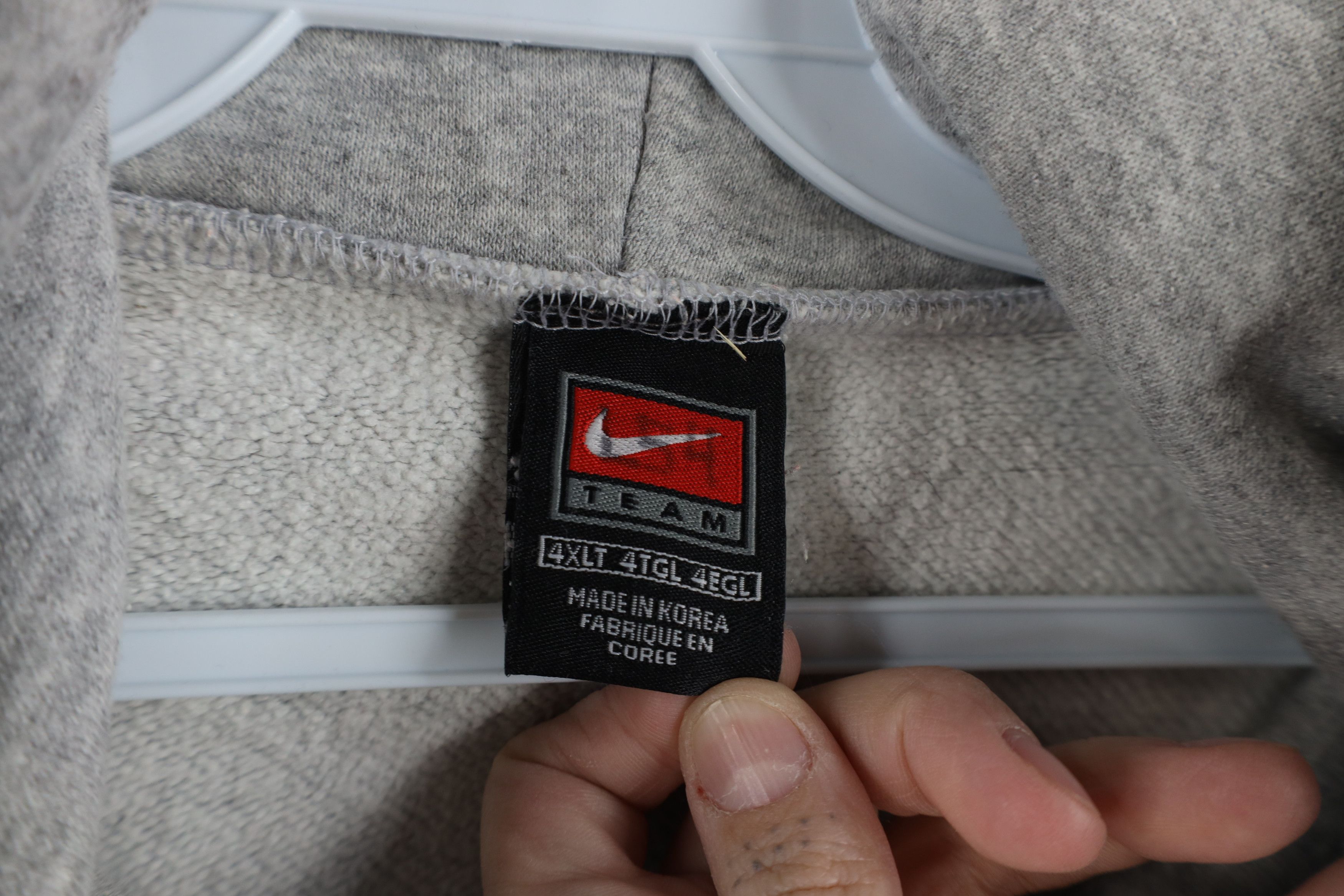 Nike × Vintage Vintage Nike Oklahoma State University Football Hoodie Gray Size US XXL / EU 58 / 5 - 10 Thumbnail