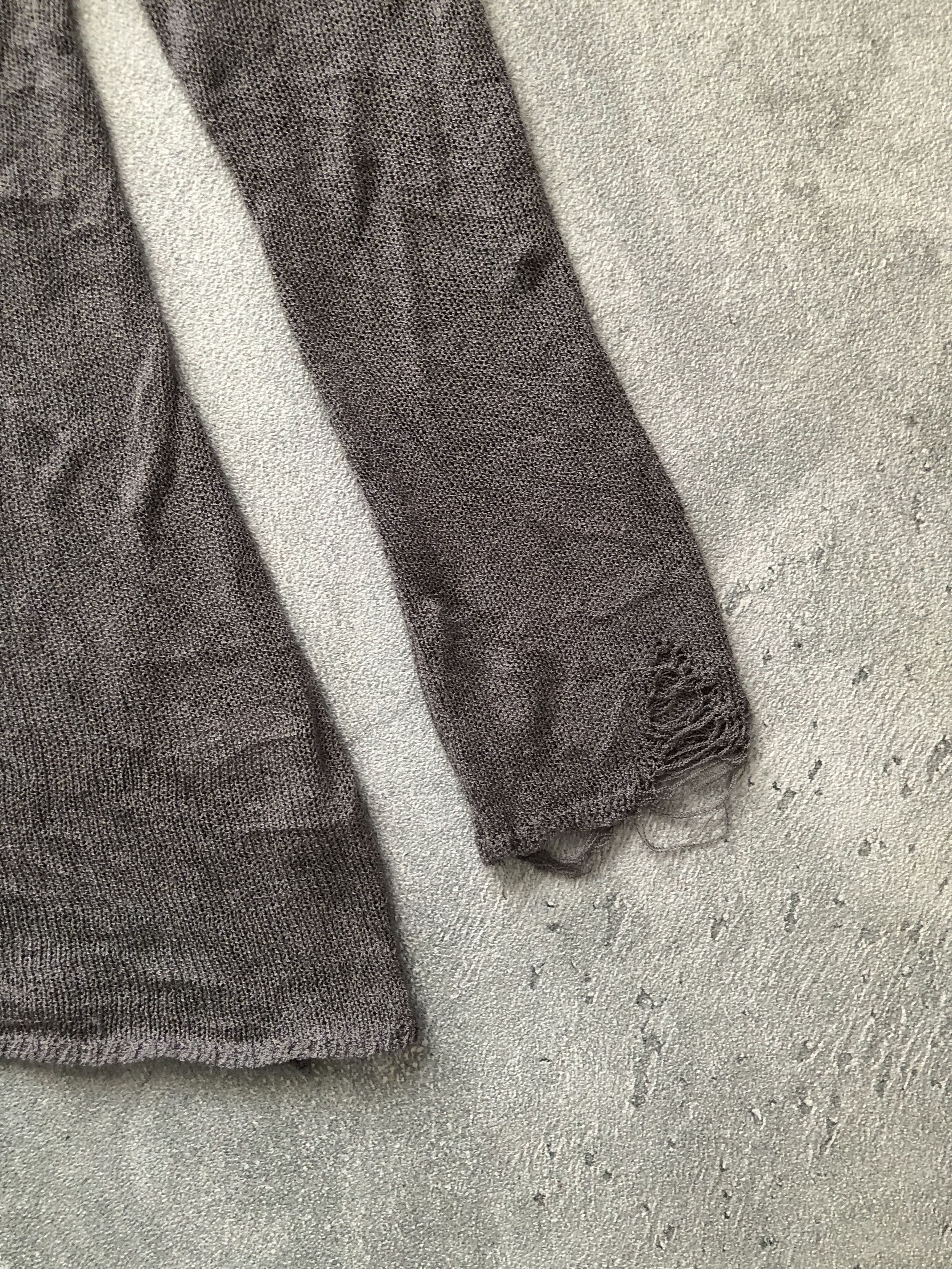 If Six Was Nine × Japanese Brand × Le Grande Bleu (L.G.B.) RARE Distressed Blank Dress Longsleeve Trashed Style Size S / US 4 / IT 40 - 3 Thumbnail