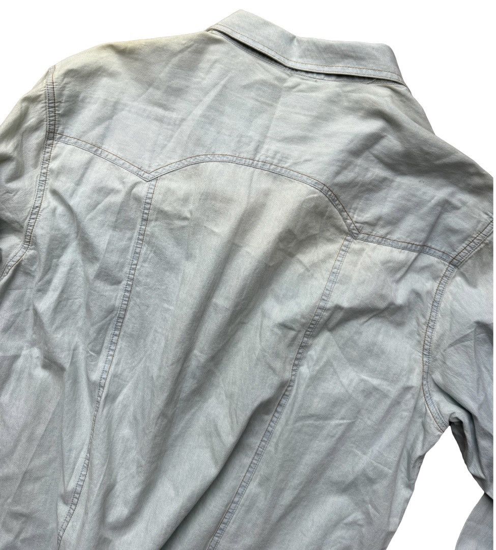 Other New Coastal Light Wash Button-Up Shirt with Chest Pockets Size US XL / EU 56 / 4 - 3 Thumbnail