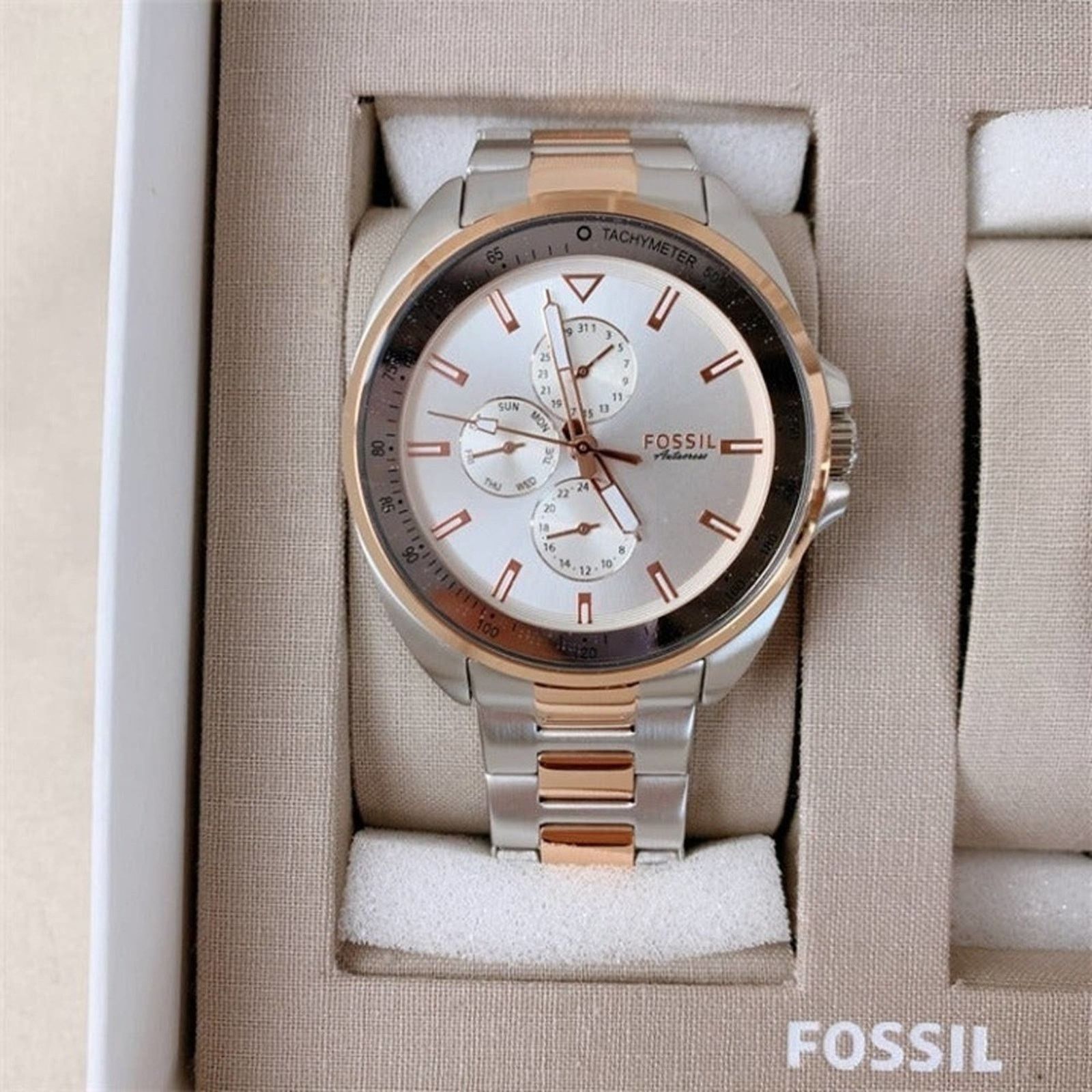 Fossil Fossil BQ2642SET His and Her Multifunction Two-Tone Watch Size ONE SIZE - 2 Thumbnail