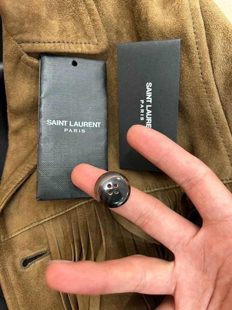 Saint Laurent Paris Saint Laurent Paris16 SS Suede Tassel Bat Jacket 2504-Next Size US M / EU 48-50 / 2 - 4 Thumbnail
