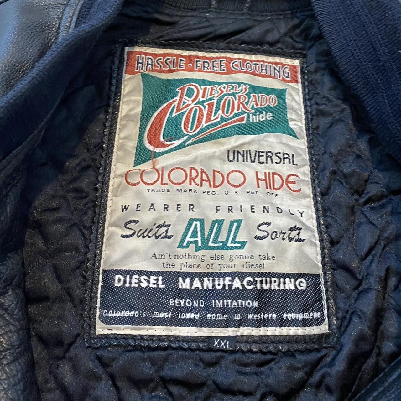 Diesel 80s Diesel Vintage Black 100% leather bomber jacket Size US L / EU 52-54 / 3 - 4 Thumbnail