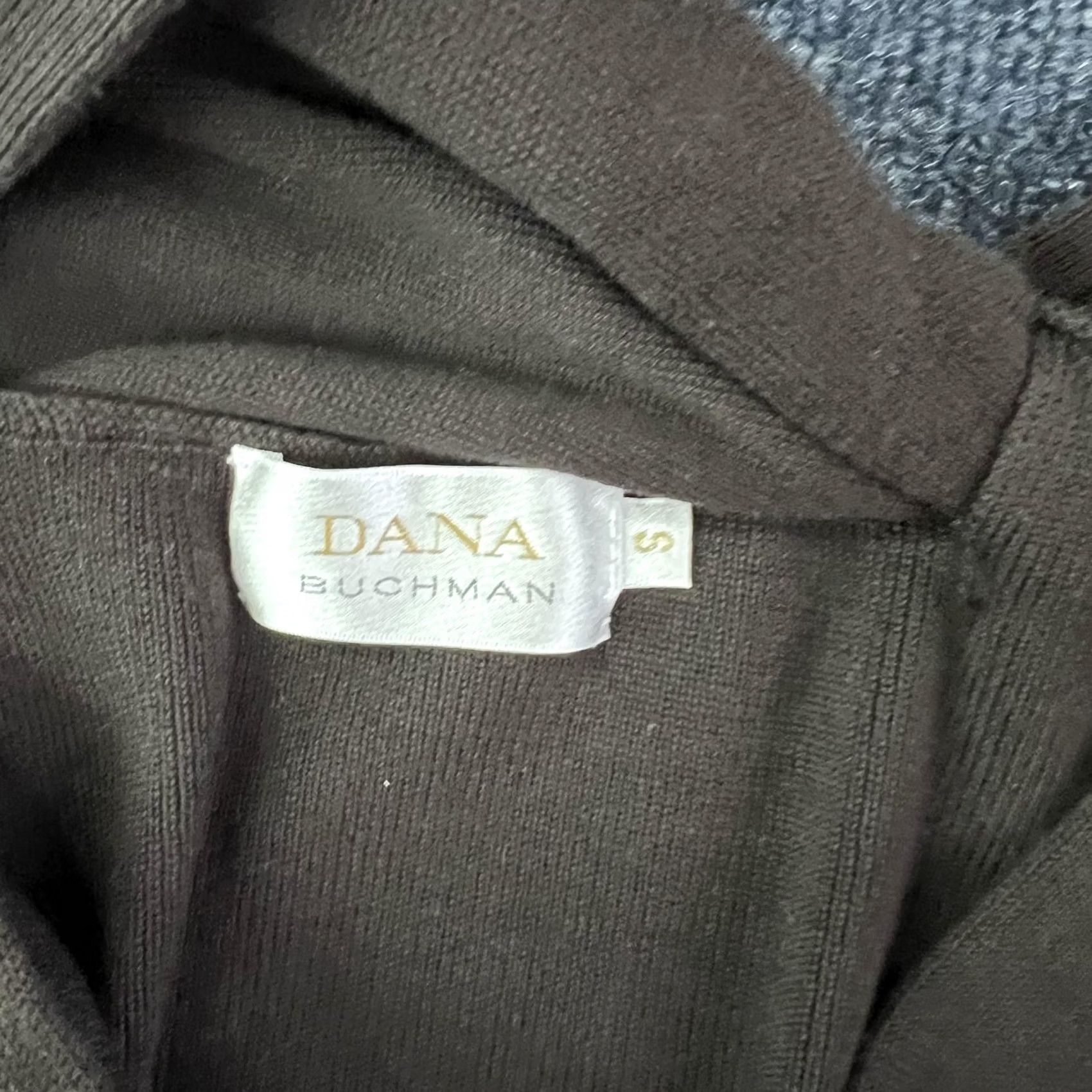 Vintage Dana Buchman Womens Small Brown Hazelnut Off Shoulder Knit Tank Top Sleeveless Size S / US 4 / IT 40 - 4 Thumbnail
