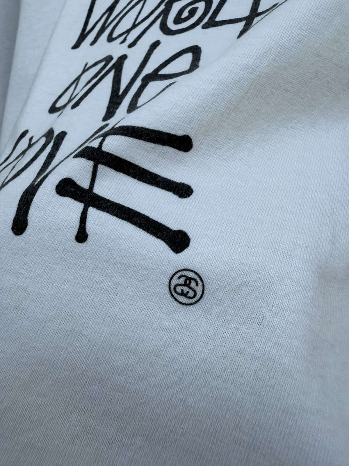 Stussy Vintage STUSSY “One World One Love” Rip Off Supreme Tshirt Size US M / EU 48-50 / 2 - 7 Thumbnail