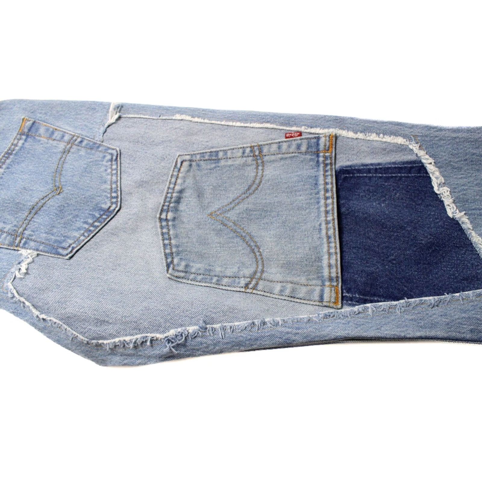 Levi's LEVI'S 501 Jeans W32/L32 Distressed Straight Mens Blue Refurbished Patch Details For Size US 32 / EU 48 - 4 Thumbnail