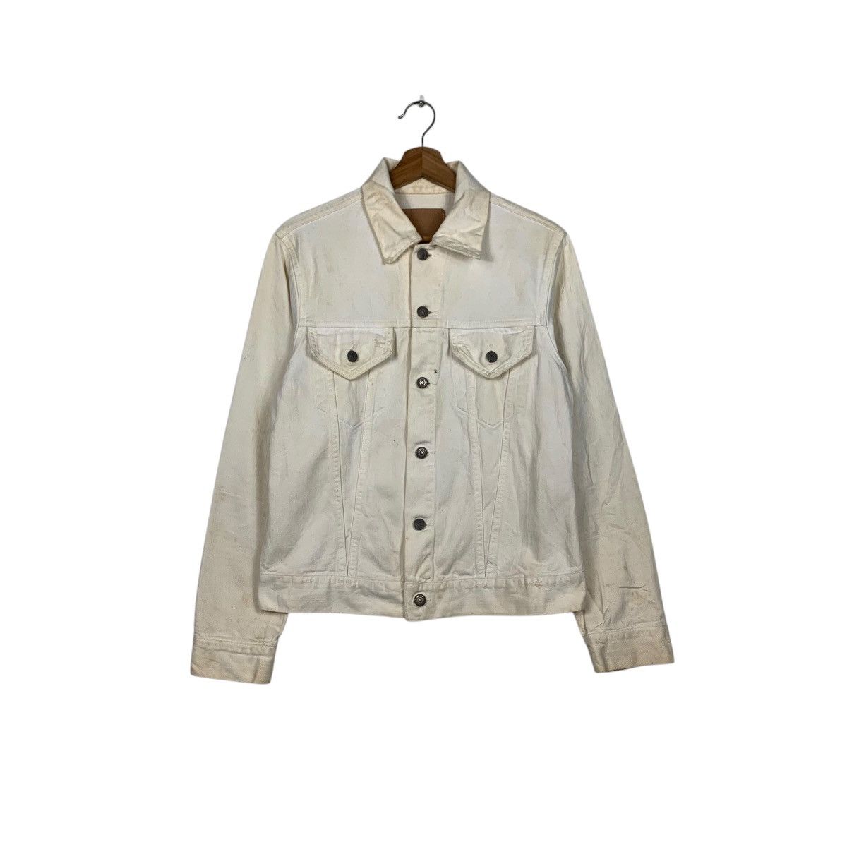DOMINGO SPELLBOUND Type 3 White Denim Jacket #2096-C91