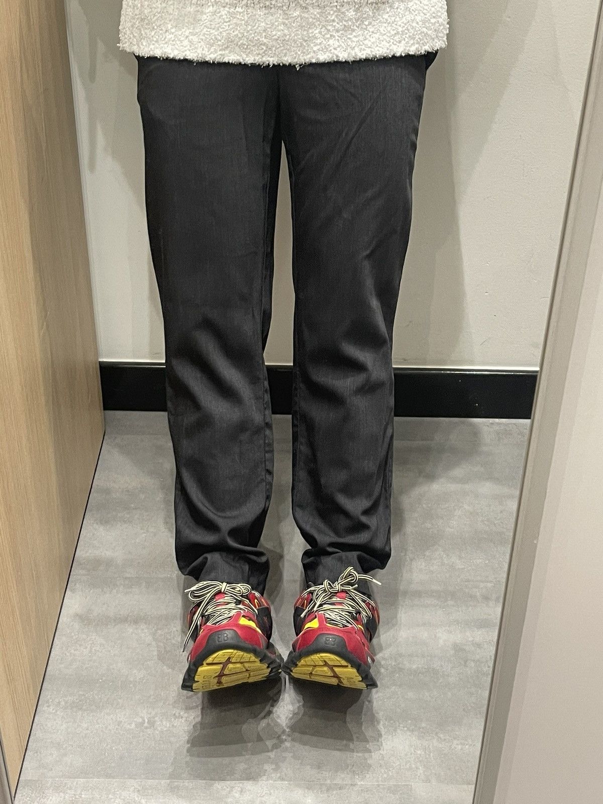 Dolce & Gabbana Dolce & Gabbana Dark Grey Wool Back Pocket Casual Pants Size US 30 / EU 46 - 1 Thumbnail