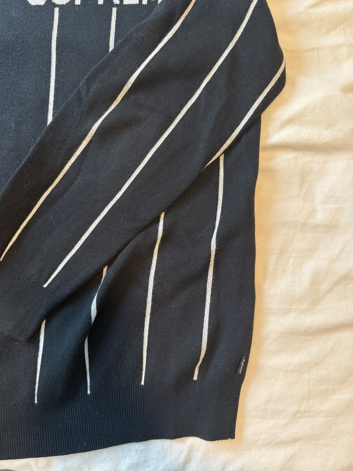 Supreme Supreme Pinstripe Sweater Size Large Size US L / EU 52-54 / 3 - 2 Thumbnail