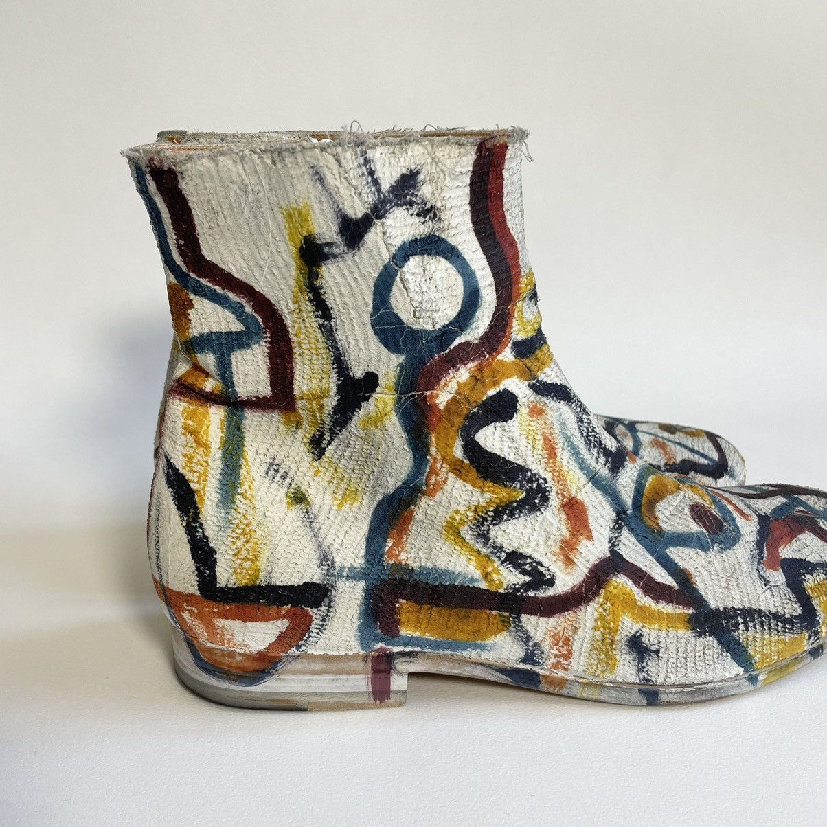 Maison Margiela Plaster Scribble Painted Boots Size US 10 / EU 43 - 15 Thumbnail