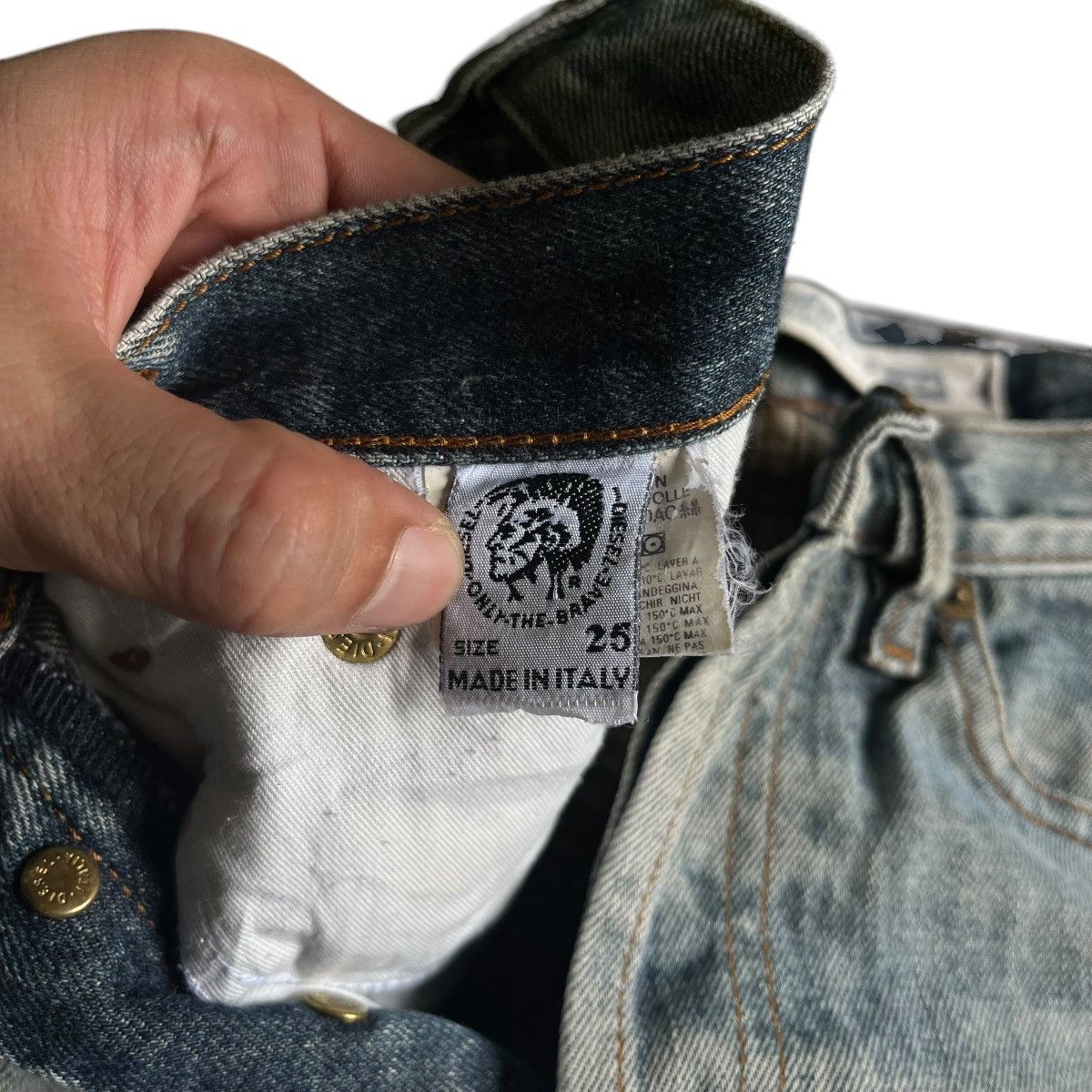 Diesel VINTAGE DIESEL INDUSTRY WASHED BLUE DENIM PANT Size US 29 - 8 Thumbnail
