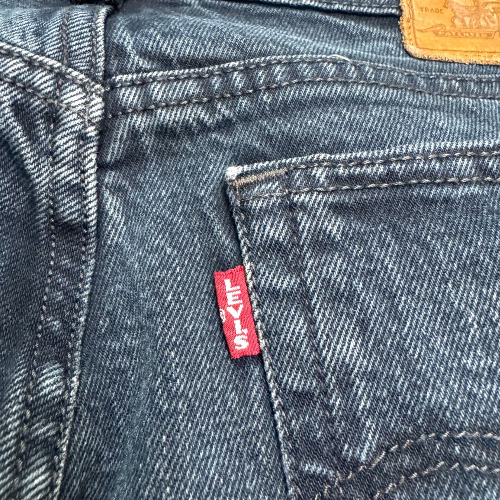 Levi's Levi's Wedgie Icon Button Fly Ankle Denim Jeans Women 27 Black High Rise Stretch Size 27" / US 4 / IT 40 - 7 Thumbnail