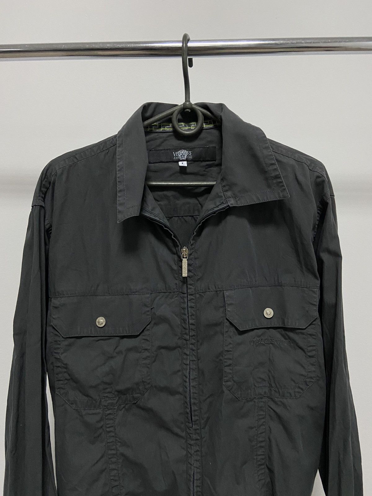 Versace × Vintage Versace Jacket Vintage small Logo Button Ups Zip Luxury Size US L / EU 52-54 / 3 - 2 Thumbnail