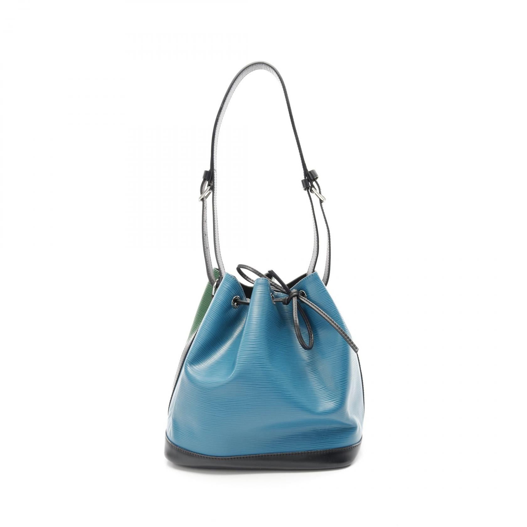 Louis Vuitton Louis Vuitton Petit Noe Tricolor Epi Peacock Blue Noir Shoulder Bag Leather Green Black Size ONE SIZE - 1 Thumbnail
