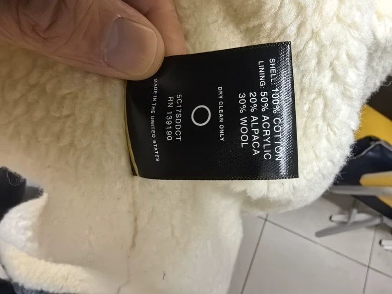 Fear of God Fear of God Water ripple lambswool denim coat Size US XL / EU 56 / 4 - 7 Thumbnail