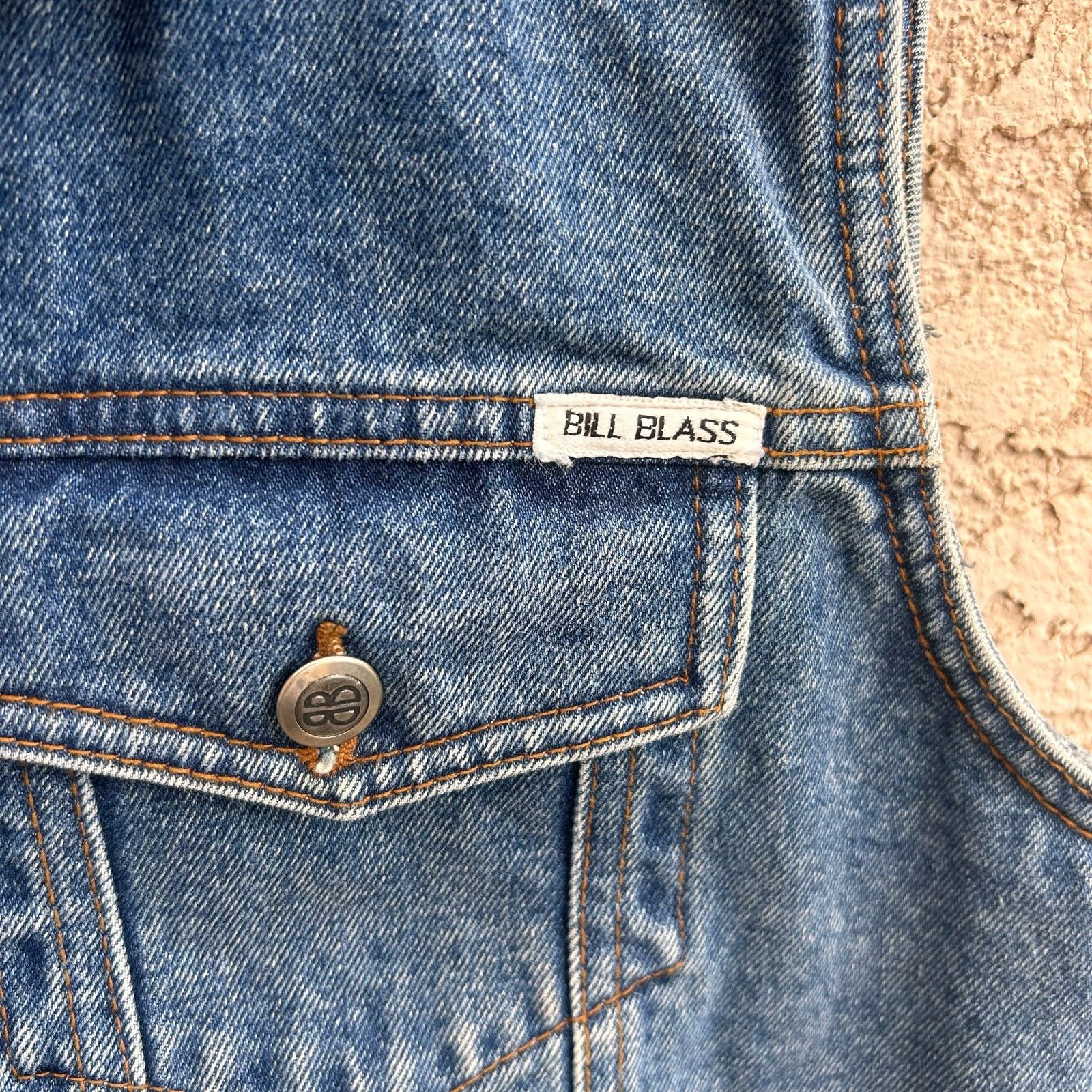 Bill Blass Vintage Bill Blass Denim Vest Womens L Size L / US 10 / IT 46 - 5 Thumbnail