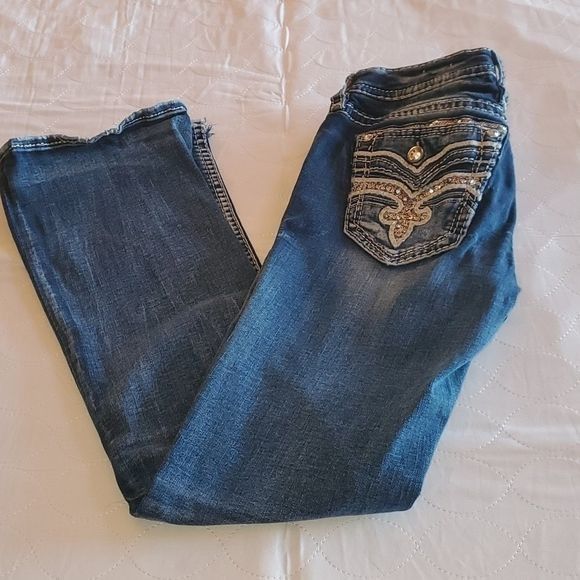 Rock Revival Rock Revival Eilis Easy Boot Stretch Sz. 28 Blue Jeans Size 28" / US 6 / IT 42 - 13 Thumbnail