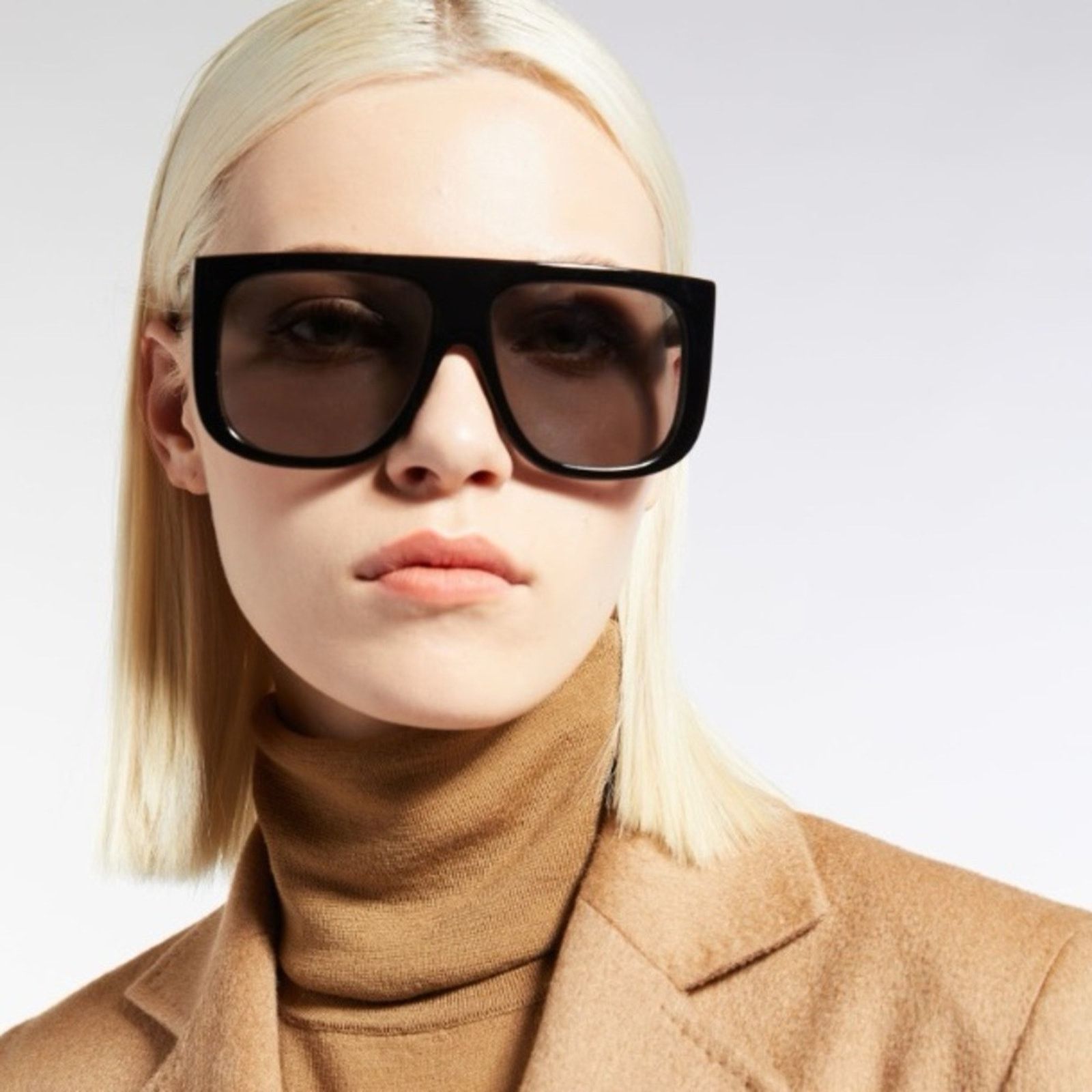 Max Mara NEW! MaxMara Brown Sunglasses Flat Top, MM0073 20E Authentic Size ONE SIZE - 12 Thumbnail