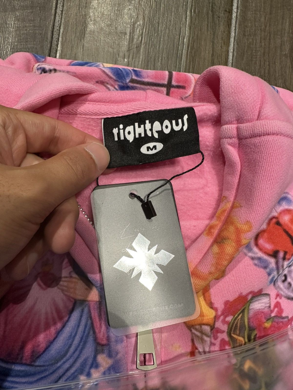 Other Righteous Risen King Zip Up Hoodie Pink Size US M / EU 48-50 / 2 - 4 Thumbnail