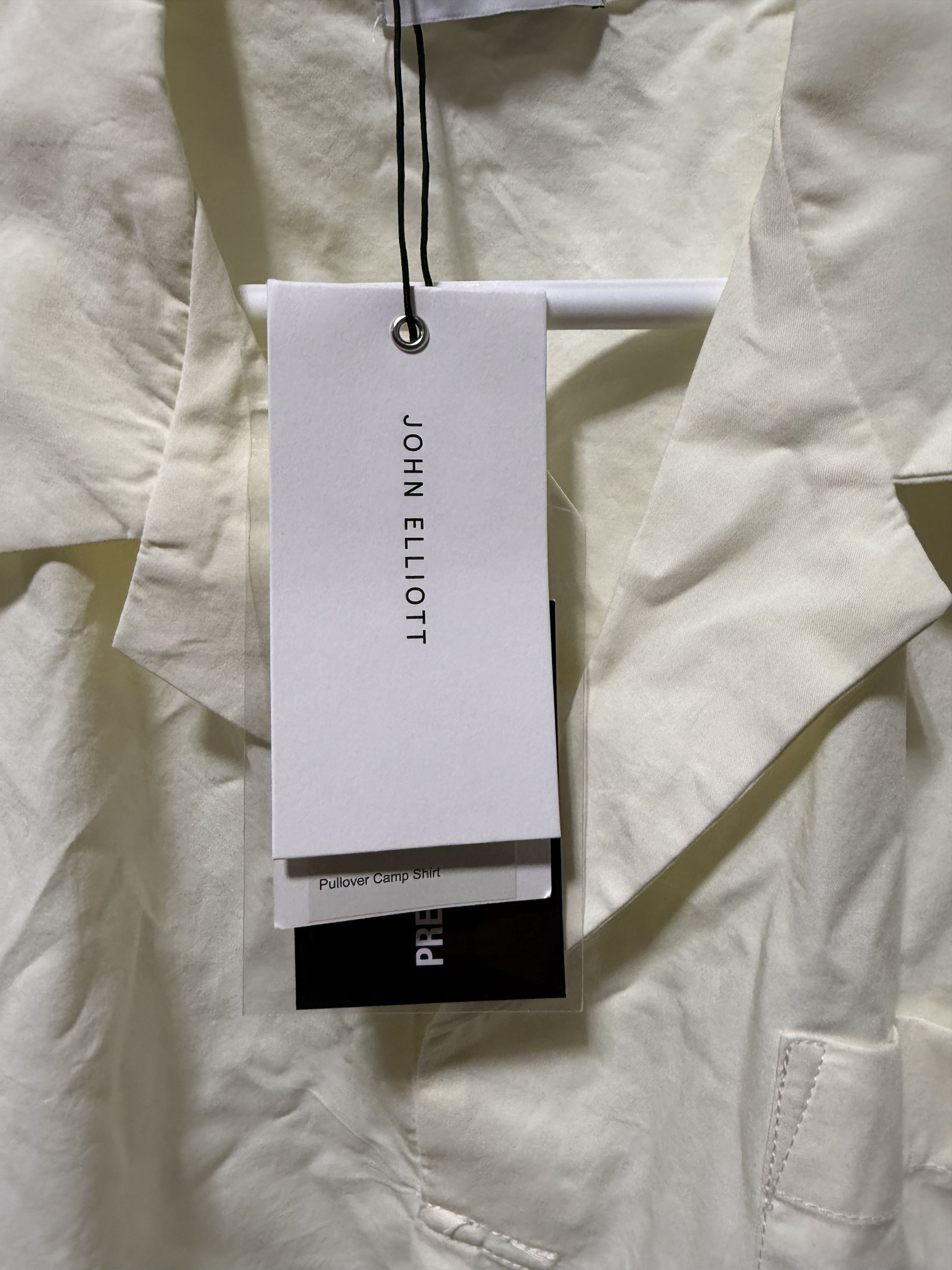 John Elliott John Elliott Pullover Camp Shirt 'Salt/Light Blue' Size US XL / EU 56 / 4 - 2 Thumbnail