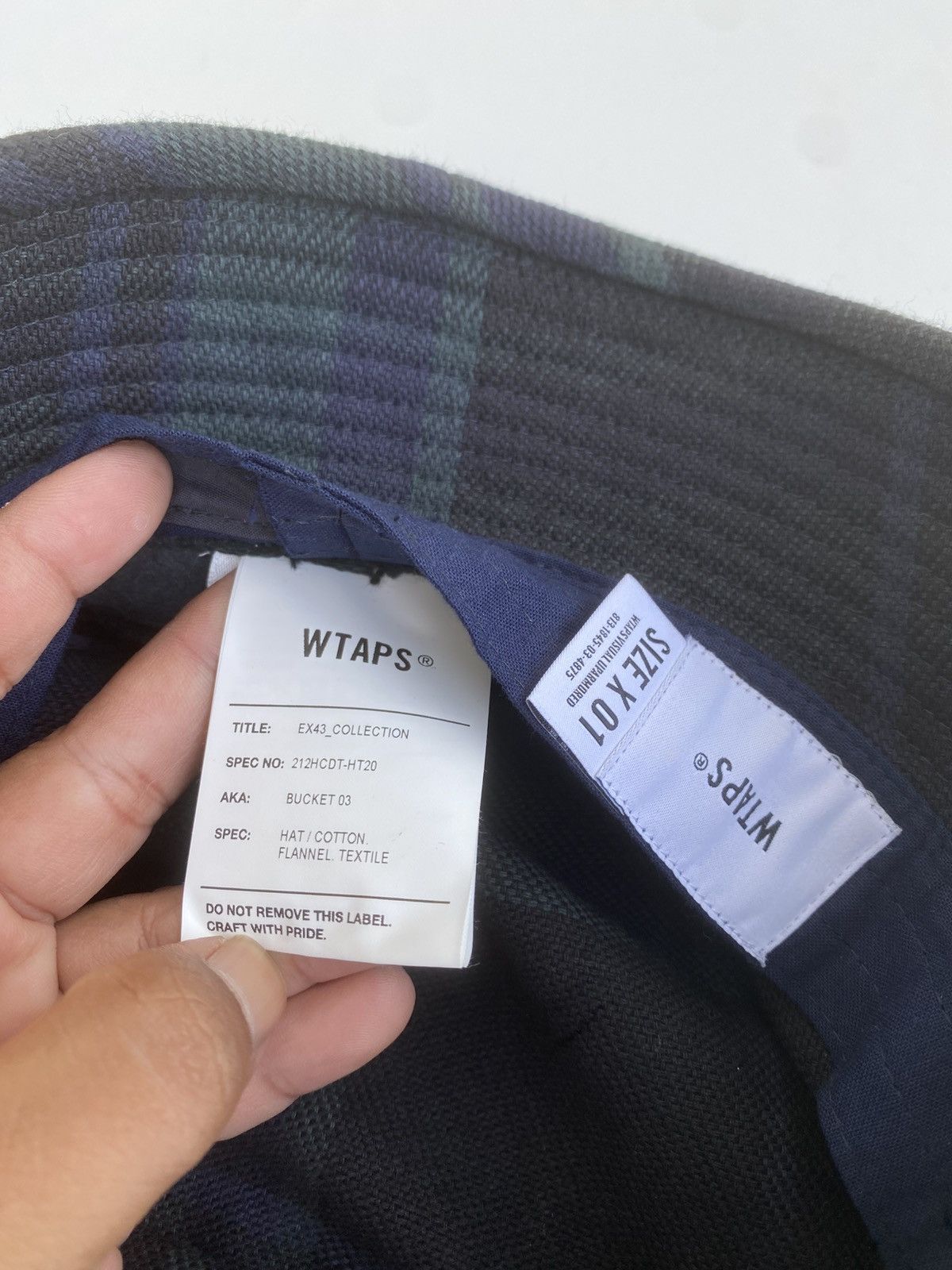 Wtaps Rare WTAPS Checkered Design Cotton Bucket Hat Size ONE SIZE - 18 Thumbnail