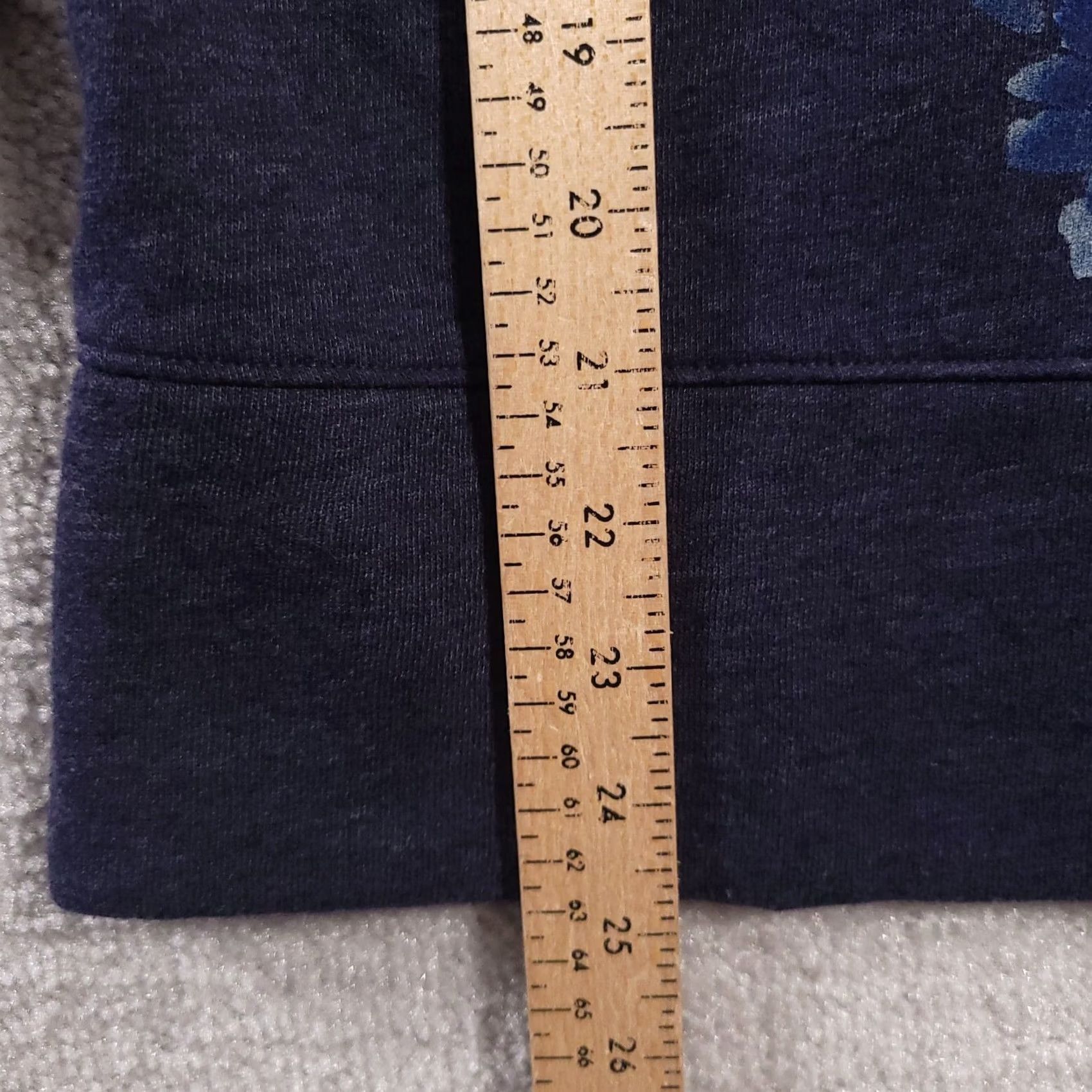 Vintage Maurices Sweater Women's XS Blue Floral Long Sleeve Open V Back Shirt Size XS / US 0-2 / IT 36-38 - 7 Thumbnail