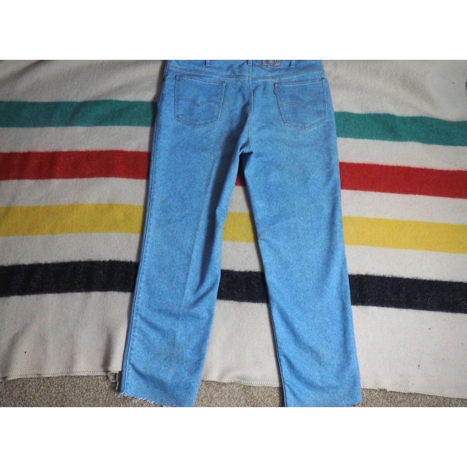 Levi's VTG Levi's Silver Medal Light Wash Denim Jeans 42x31 Mens Relaxed Straight 90s Blue Cotton Bag? Size US 42 / EU 58 - 2 Thumbnail