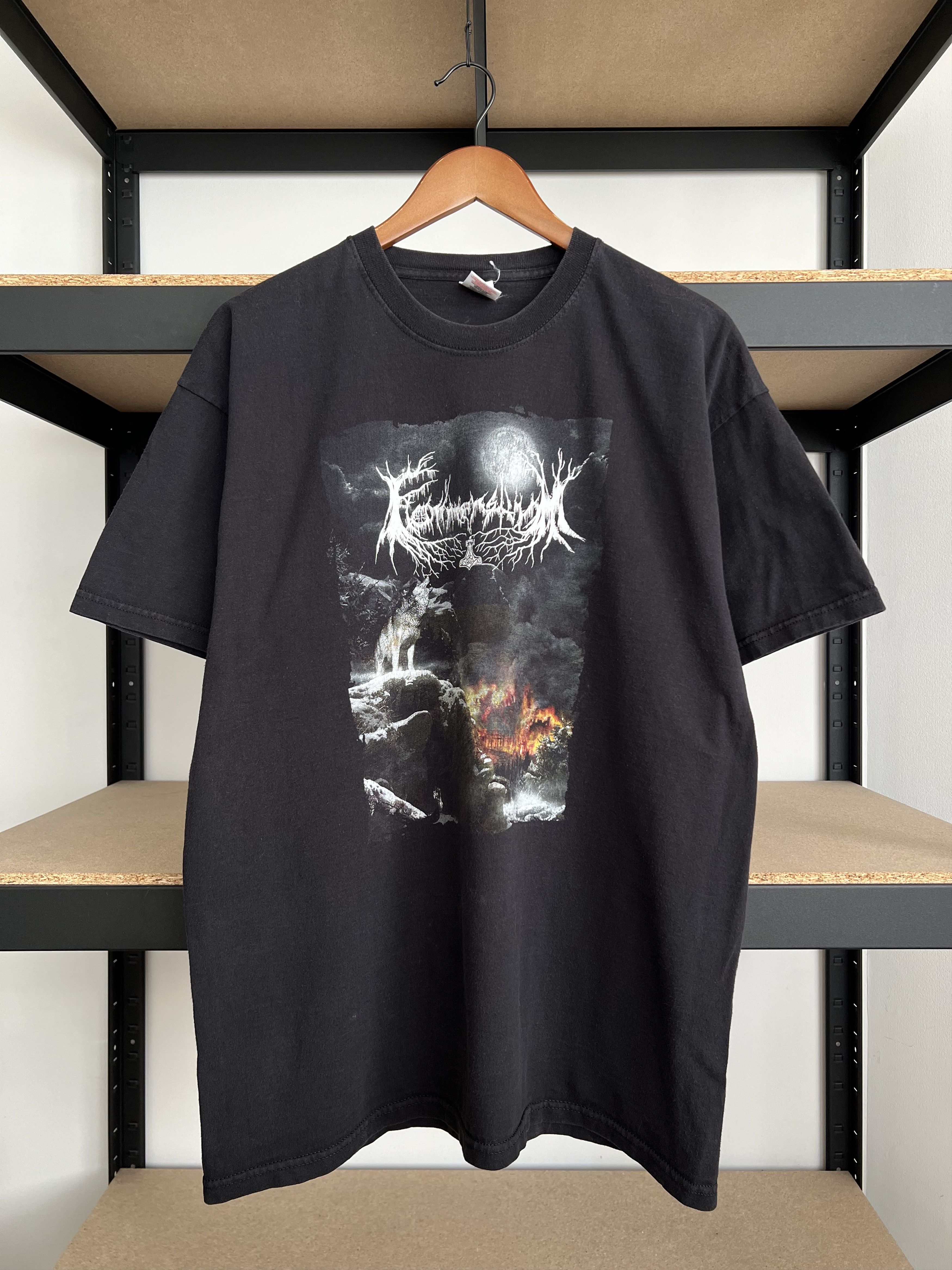 Vintage 2000s Flammensturm Black Metal Band Black T-shirt